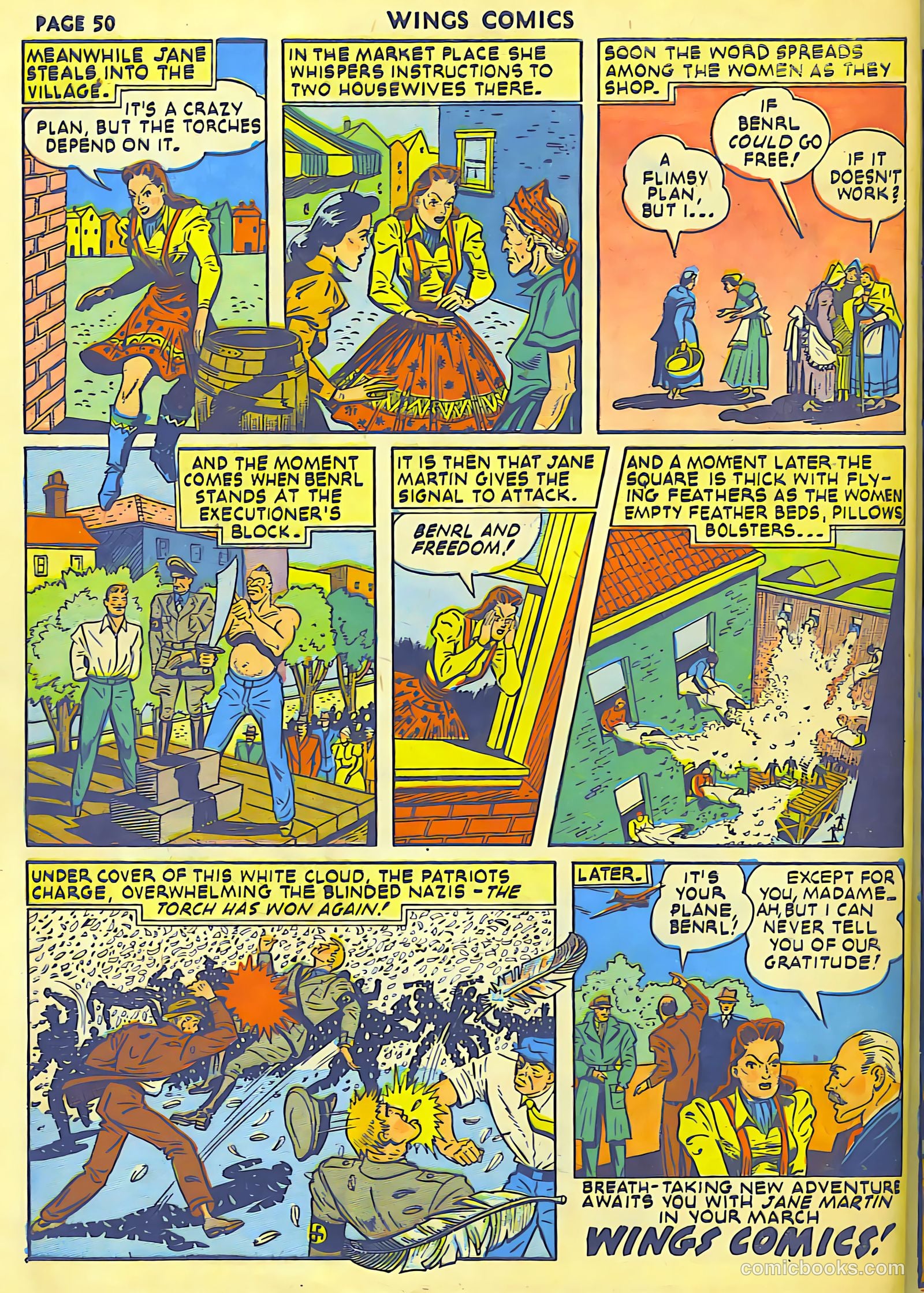 Wings Comics #18 (1942) — page 52 of 68