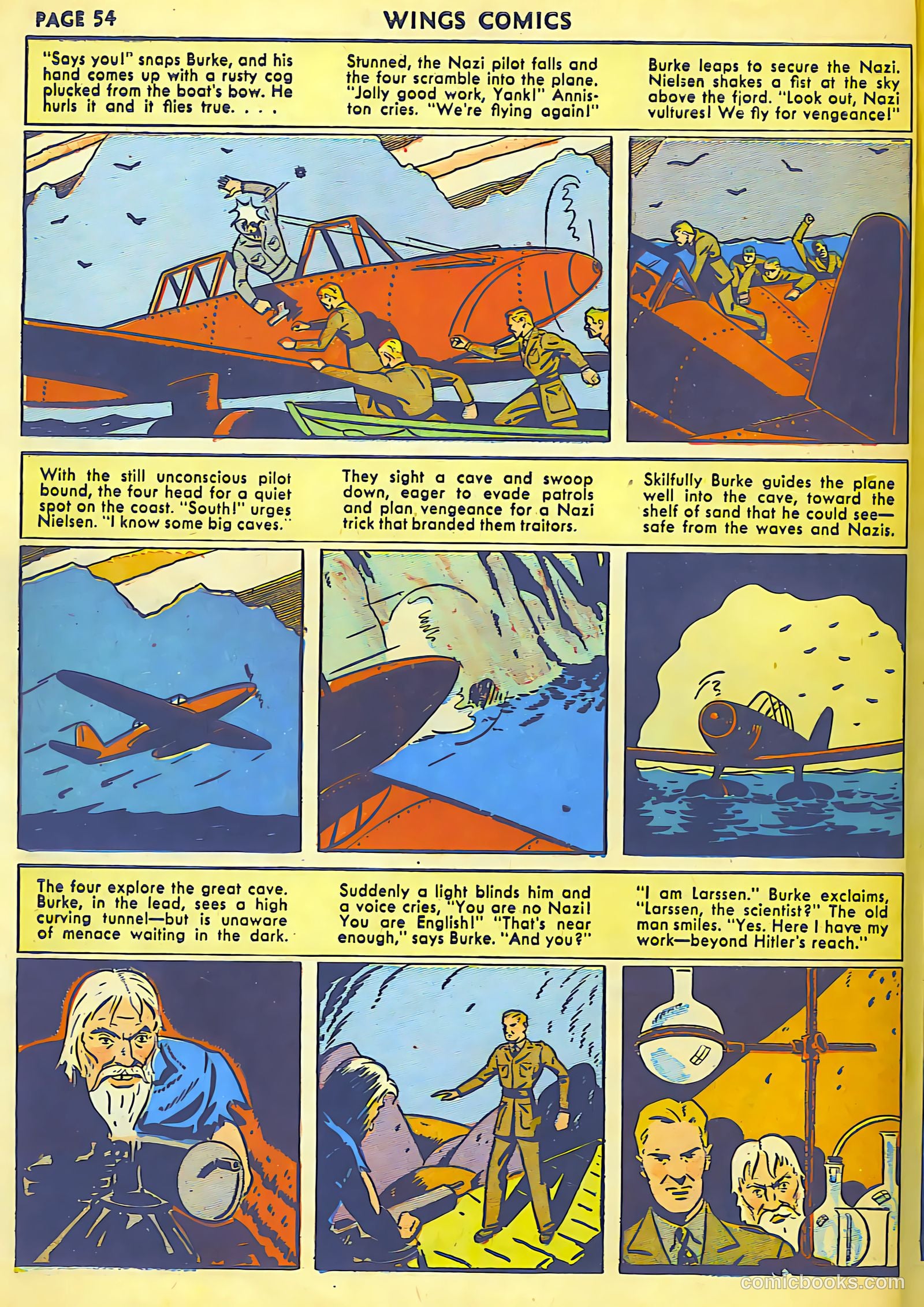 Wings Comics #18 (1942) — page 56 of 68