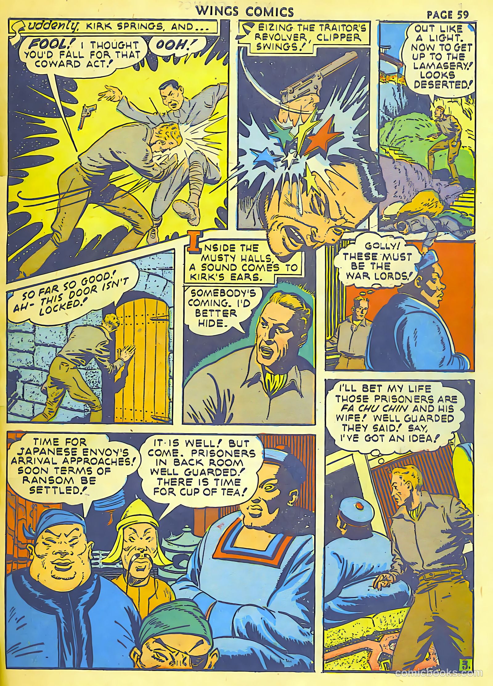 Wings Comics #18 (1942) — page 61 of 68