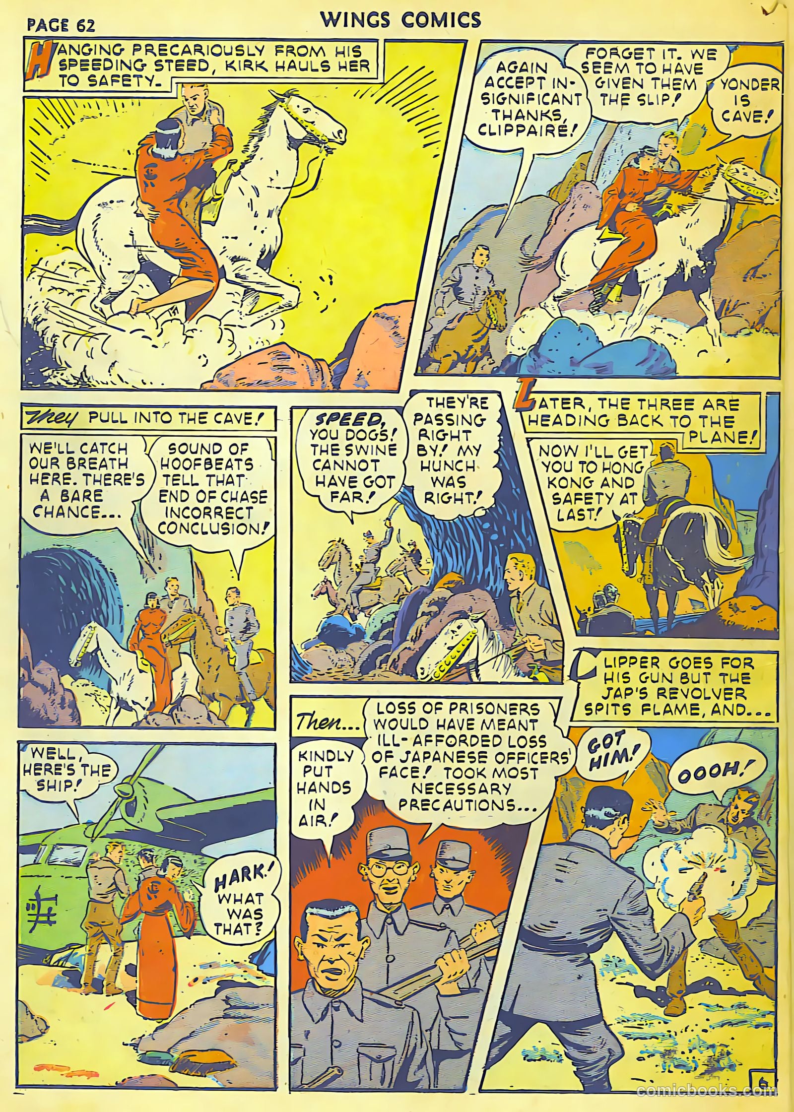 Wings Comics #18 (1942) — page 64 of 68