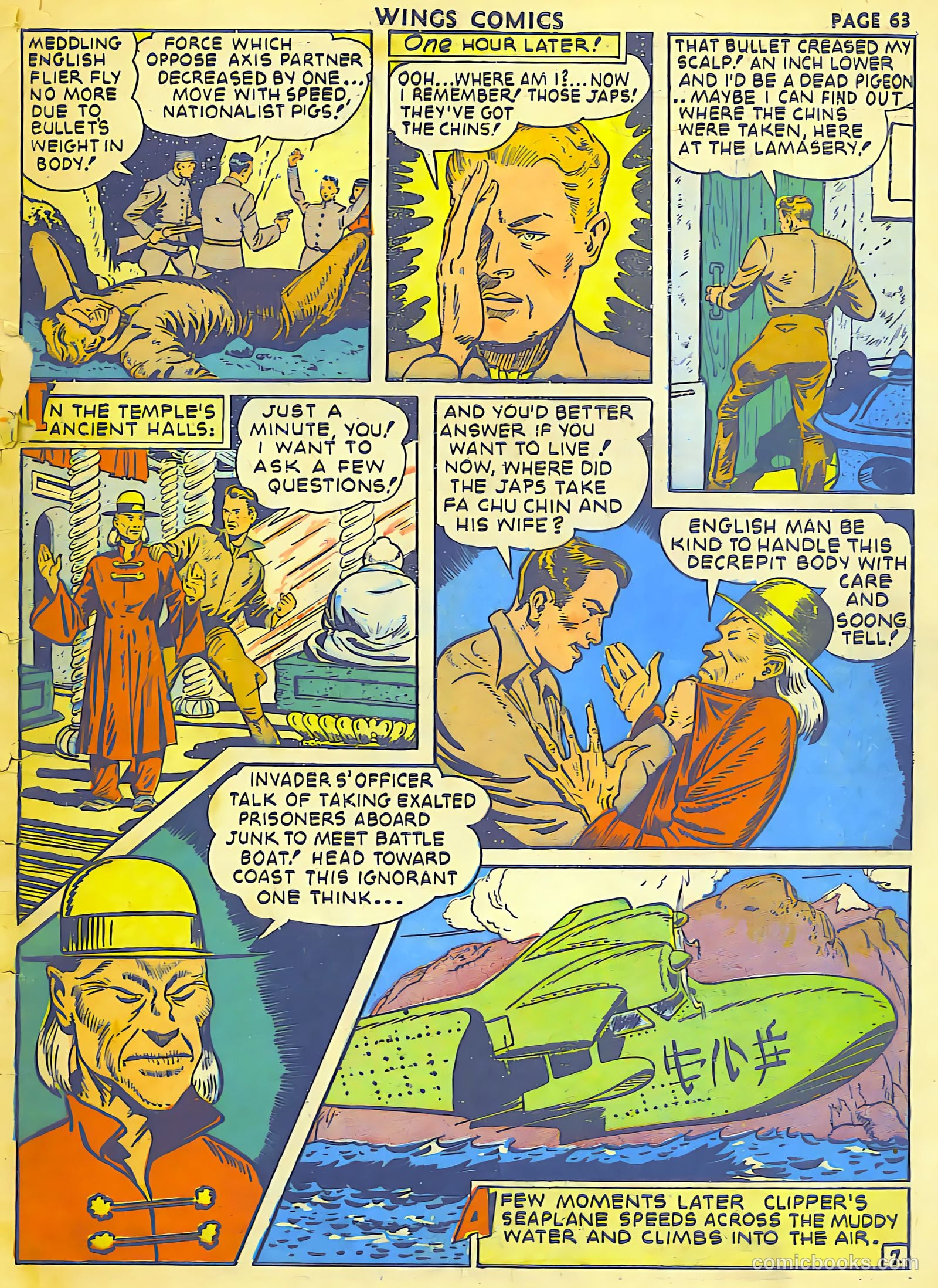 Wings Comics #18 (1942) — page 65 of 68