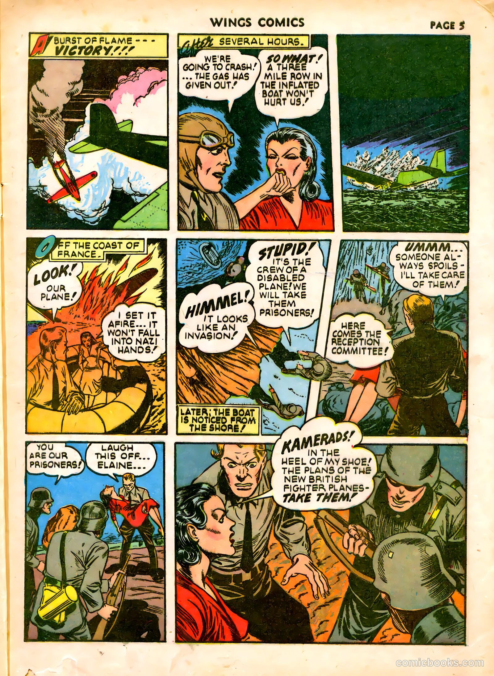 Wings Comics #19 (1942) — page 8 of 68