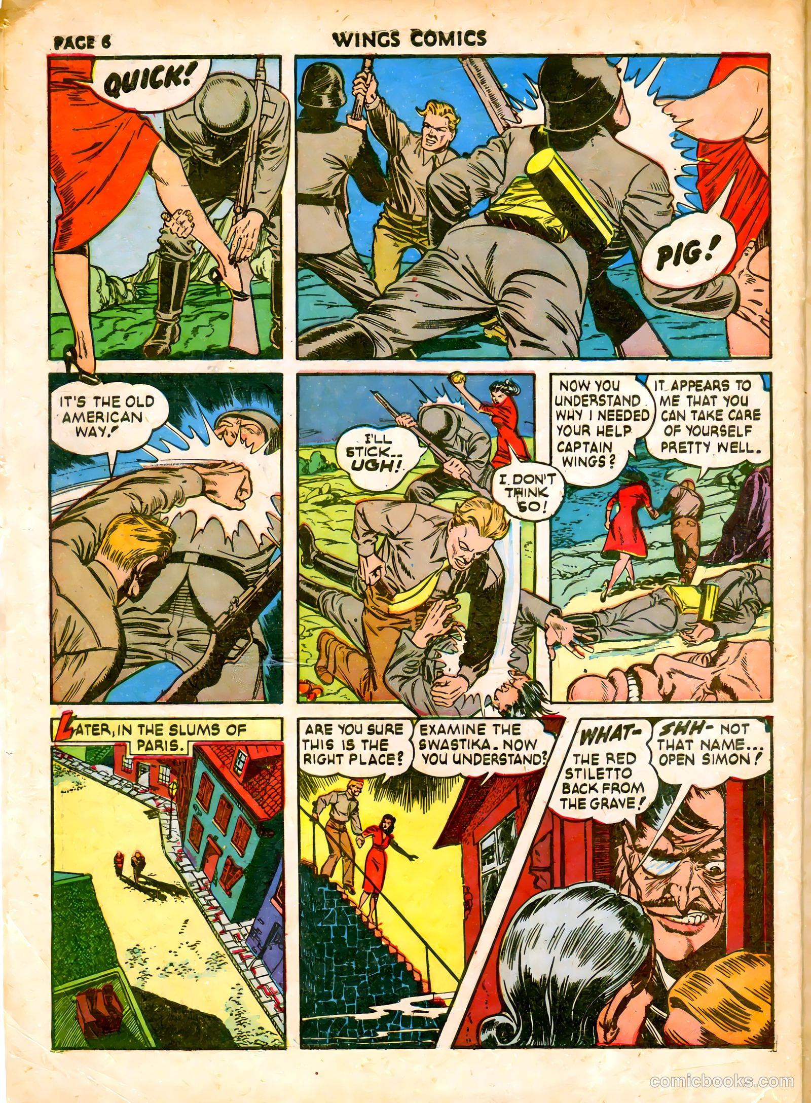 Wings Comics #19 (1942) — page 9 of 68