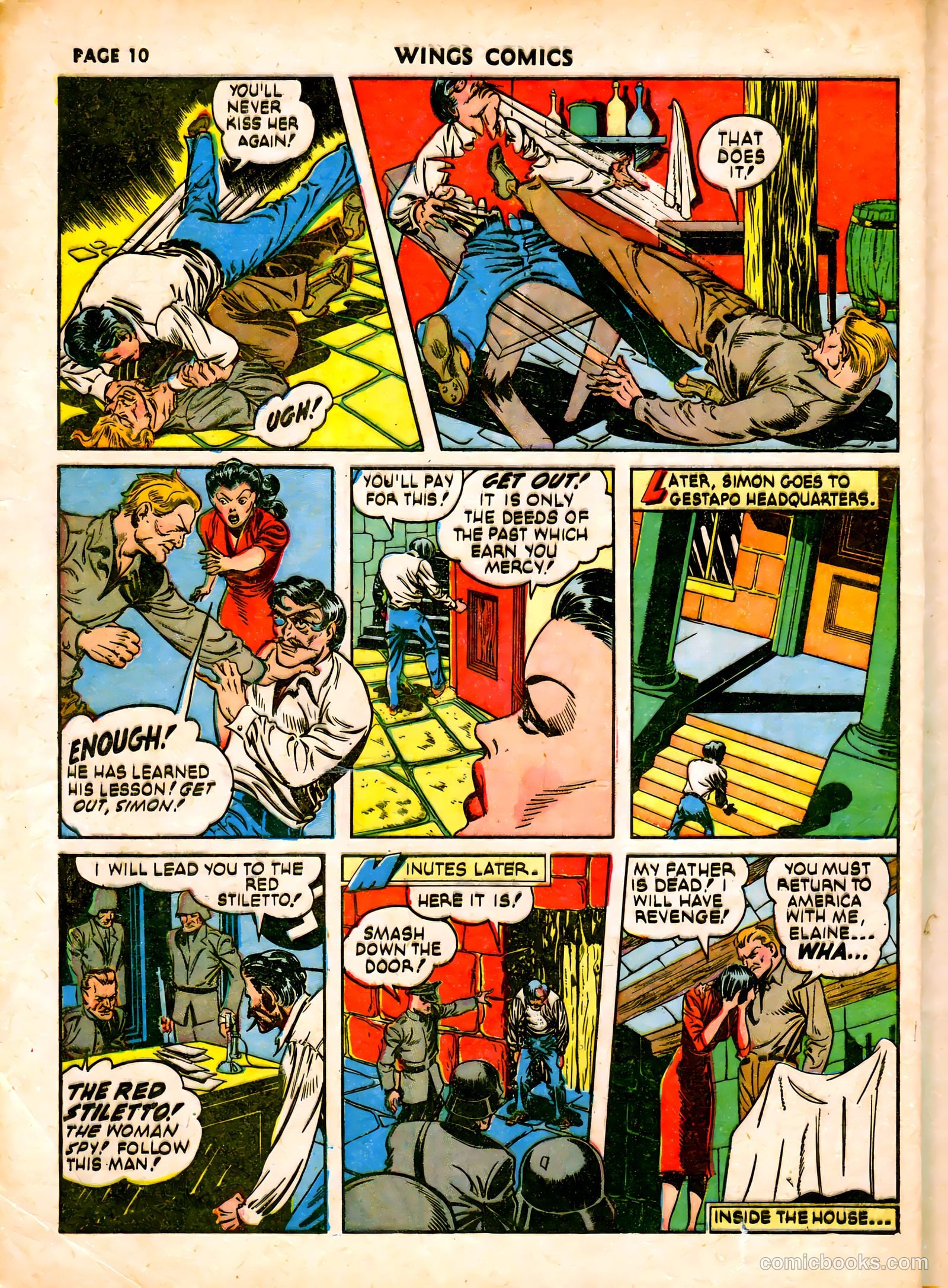 Wings Comics #19 (1942) — page 13 of 68