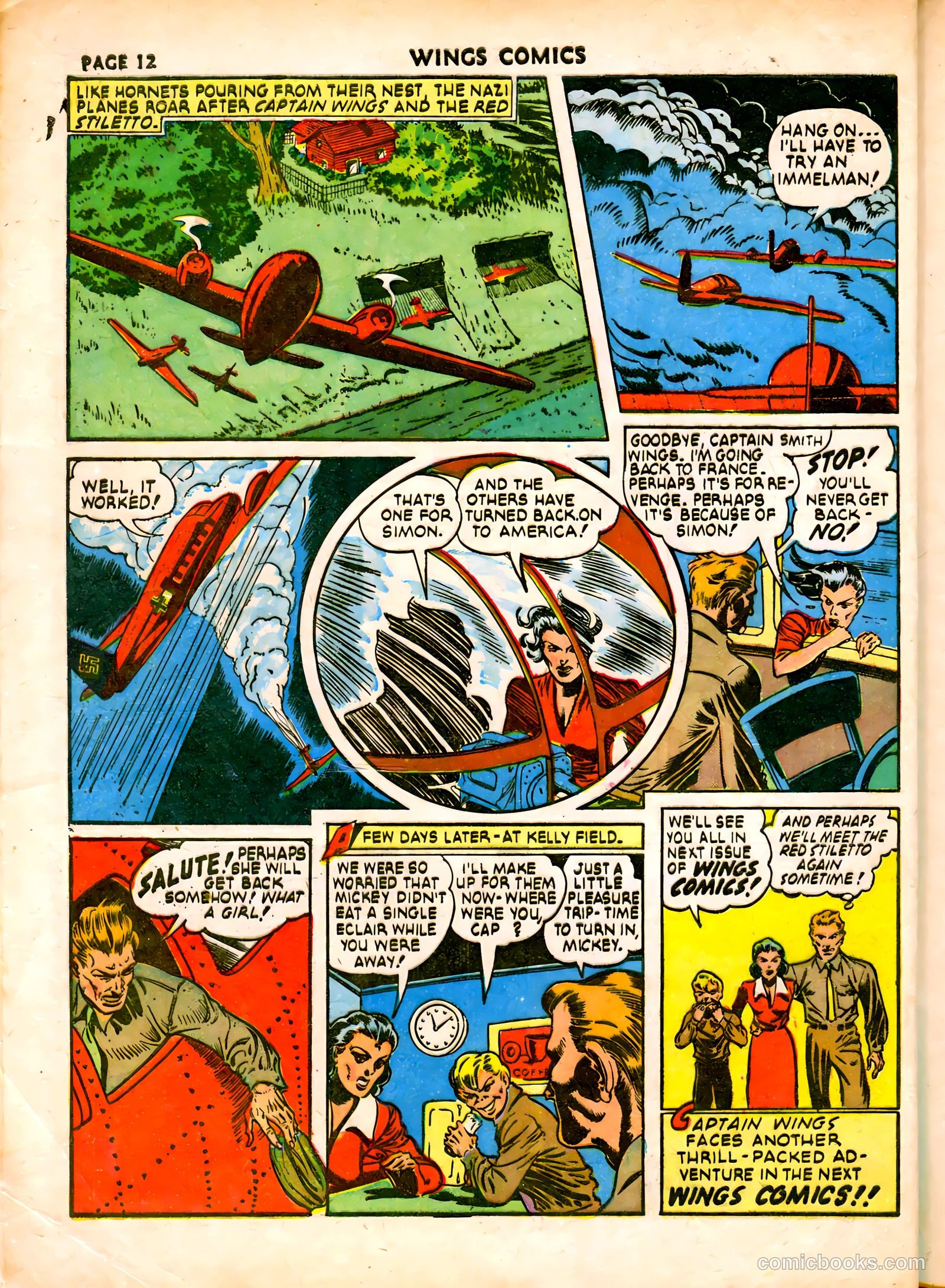 Wings Comics #19 (1942) — page 15 of 68