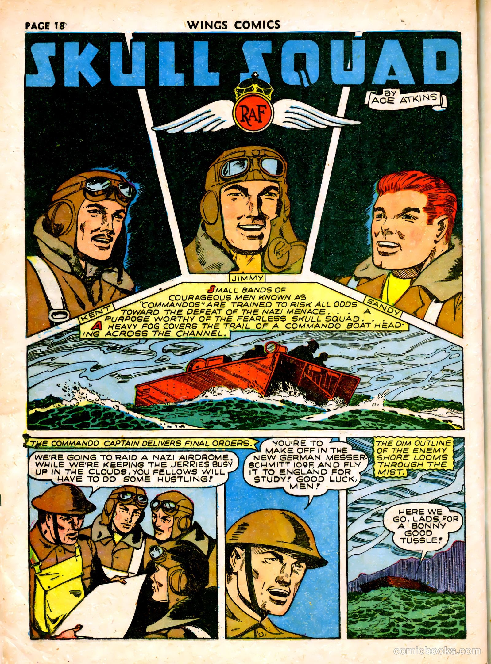 Wings Comics #19 (1942) — page 21 of 68