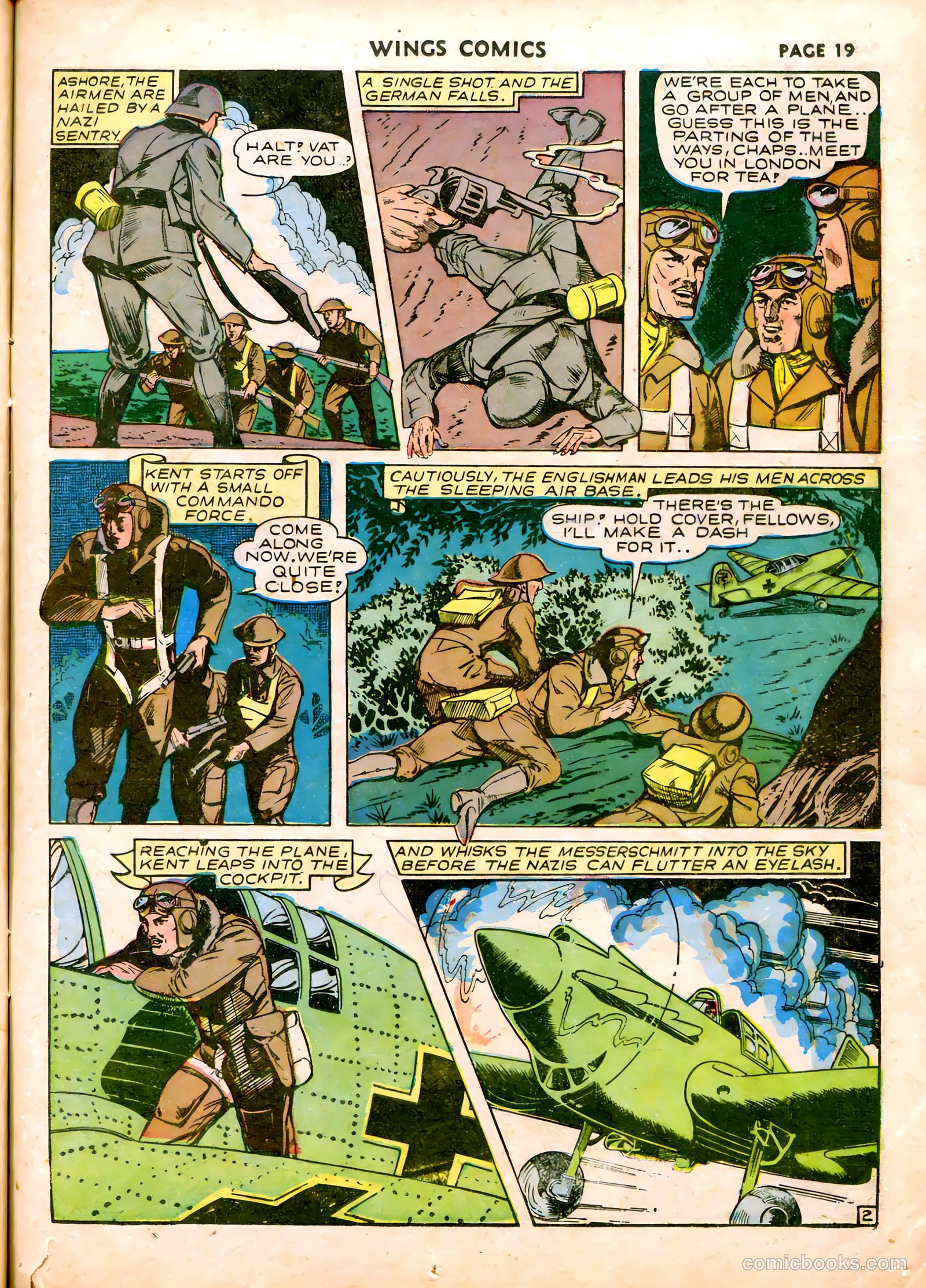 Wings Comics #19 (1942) — page 22 of 68