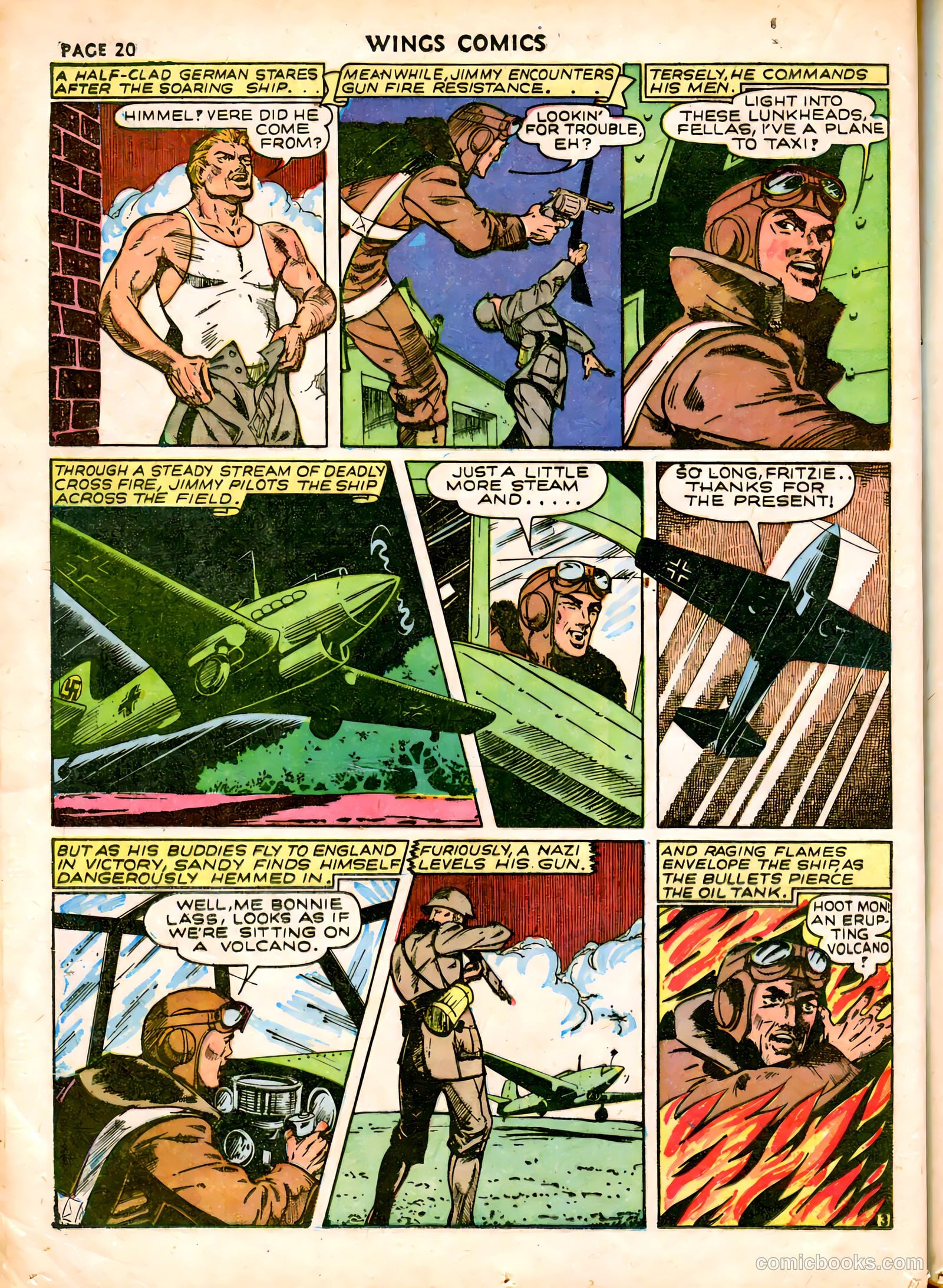 Wings Comics #19 (1942) — page 23 of 68