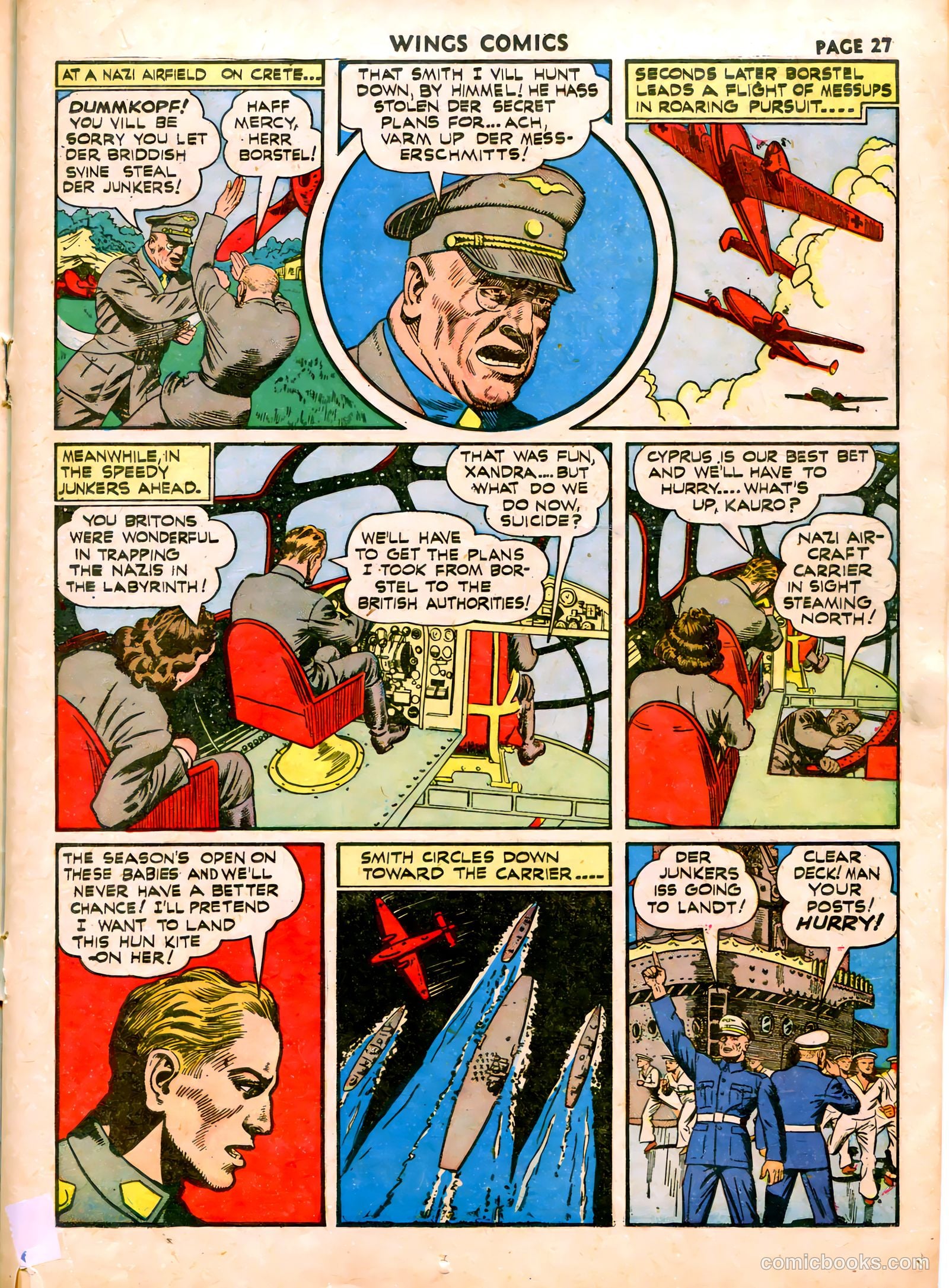 Wings Comics #19 (1942) — page 30 of 68