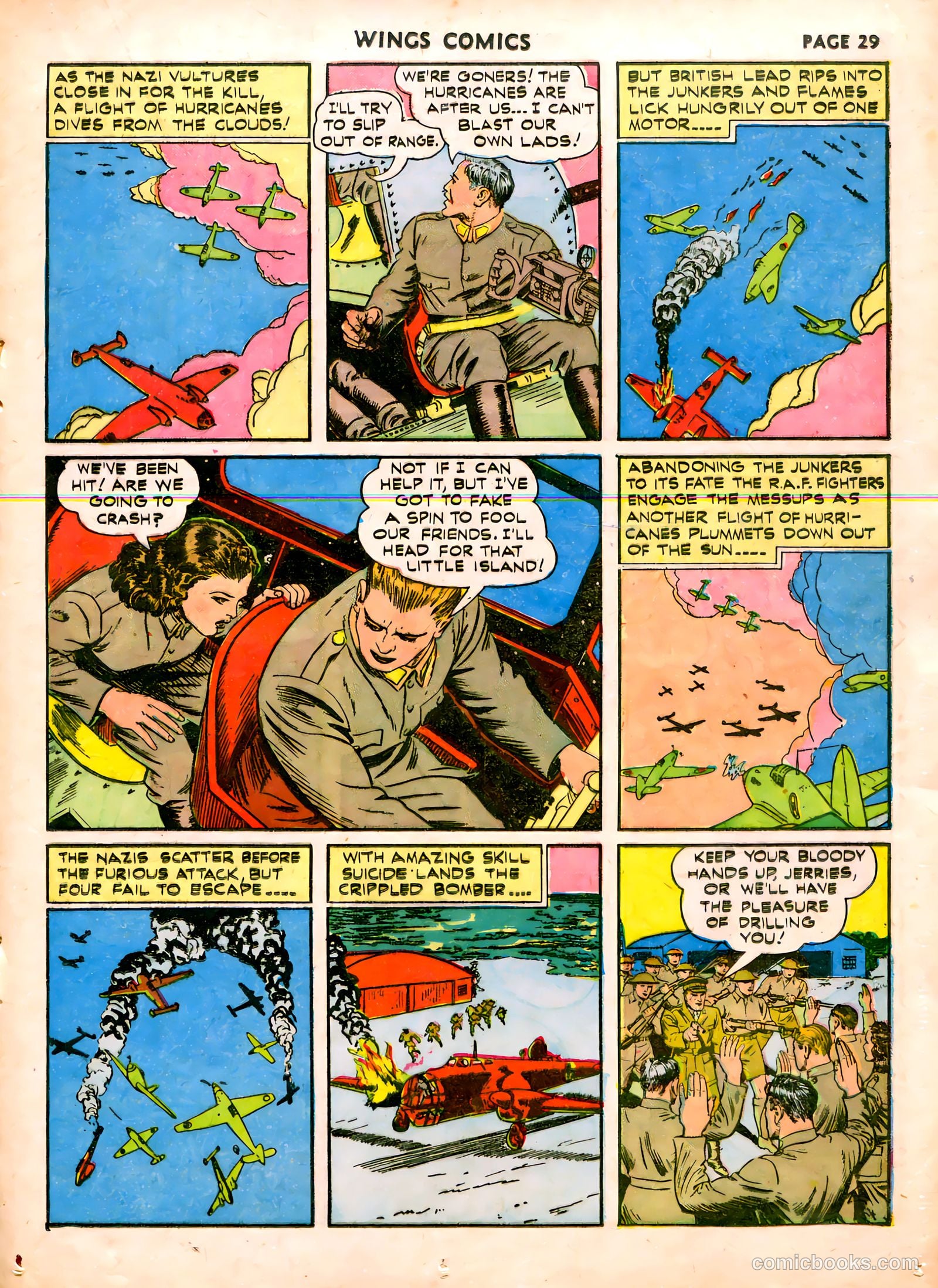 Wings Comics #19 (1942) — page 32 of 68