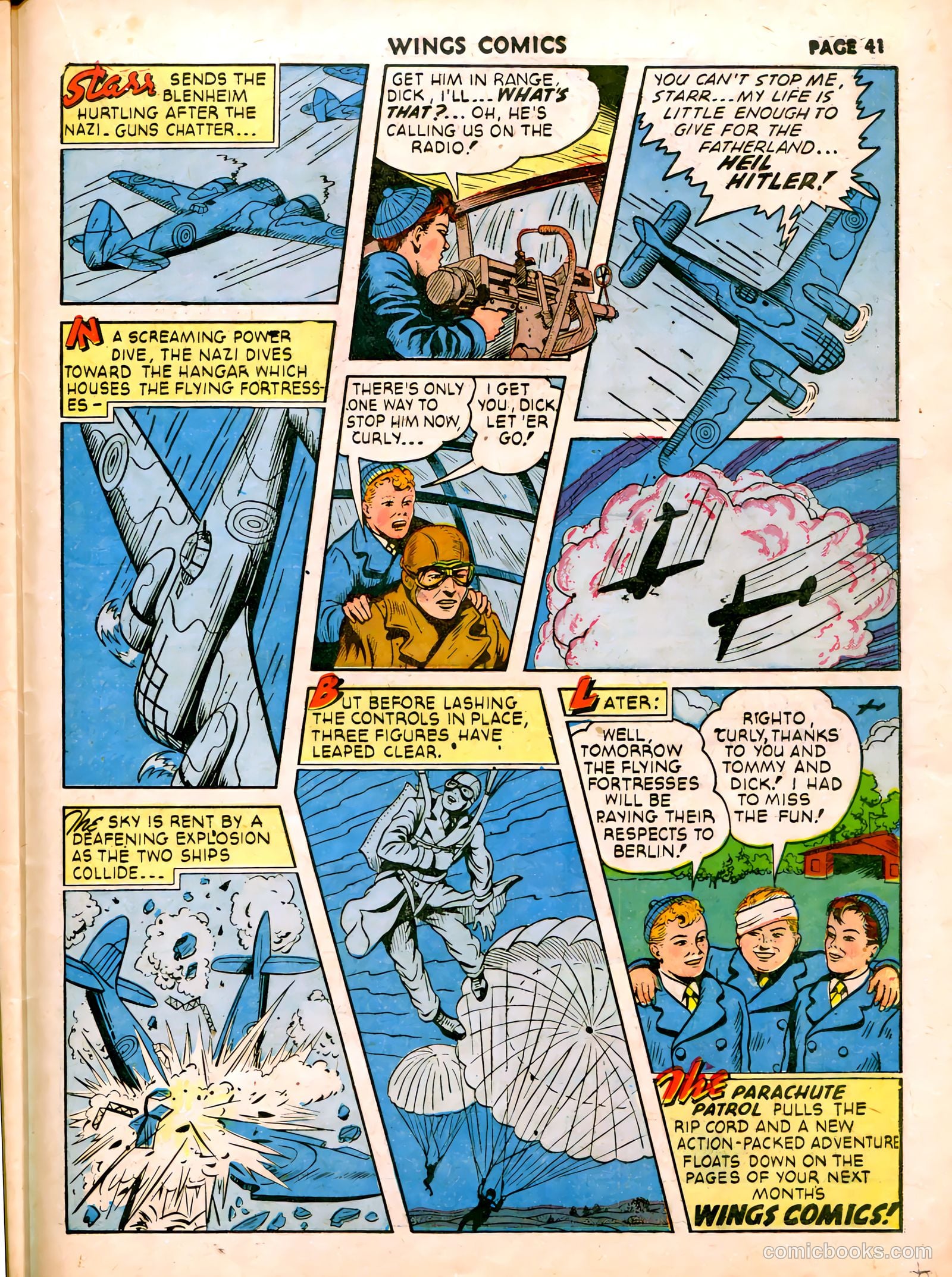 Wings Comics #19 (1942) — page 44 of 68