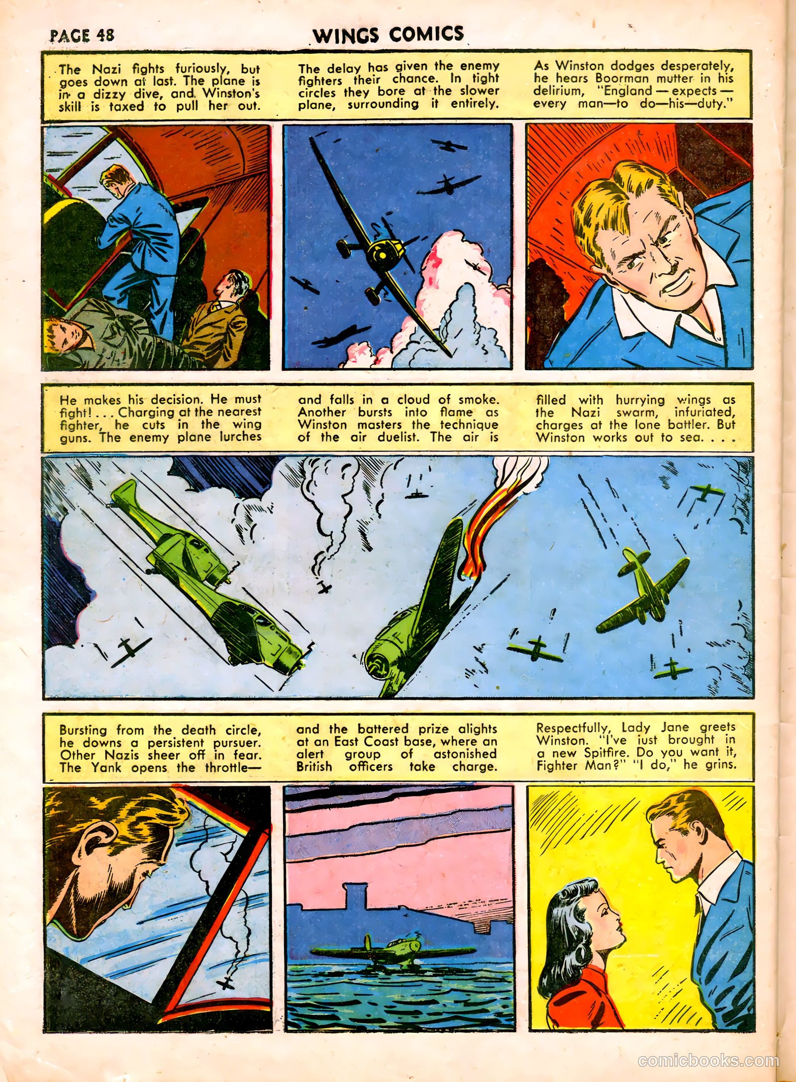Wings Comics #19 (1942) — page 51 of 68