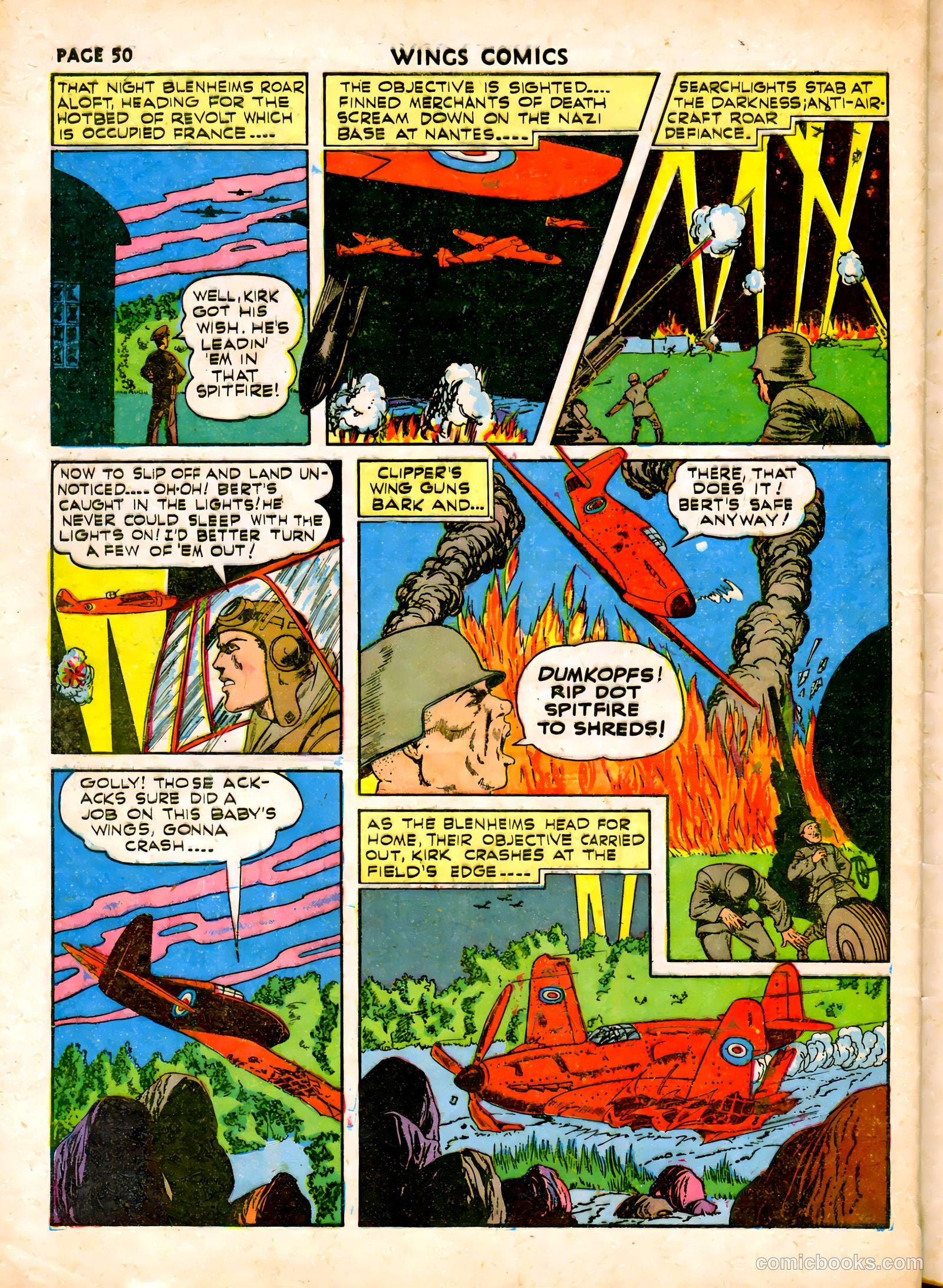 Wings Comics #19 (1942) — page 53 of 68