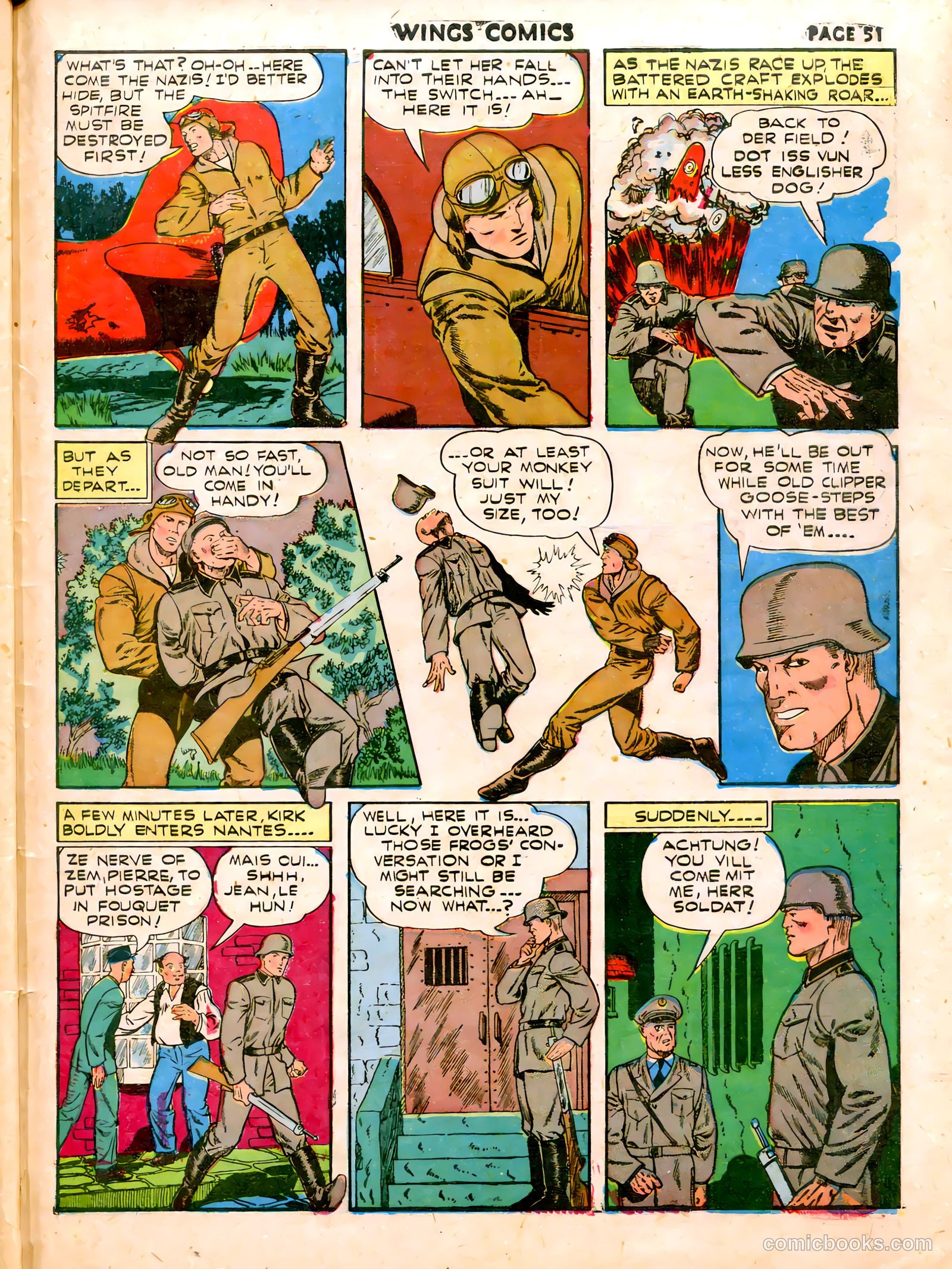 Wings Comics #19 (1942) — page 54 of 68