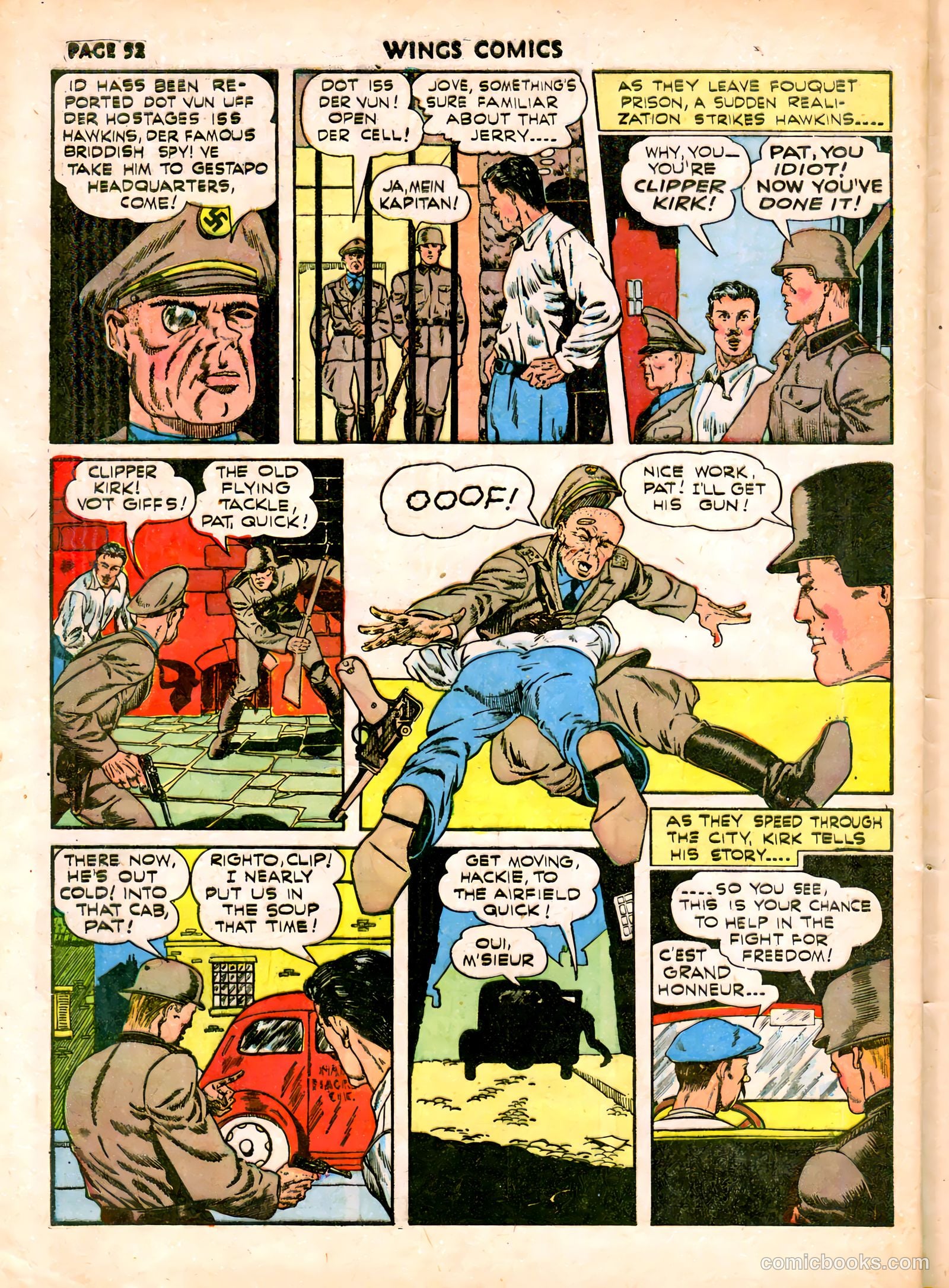 Wings Comics #19 (1942) — page 55 of 68