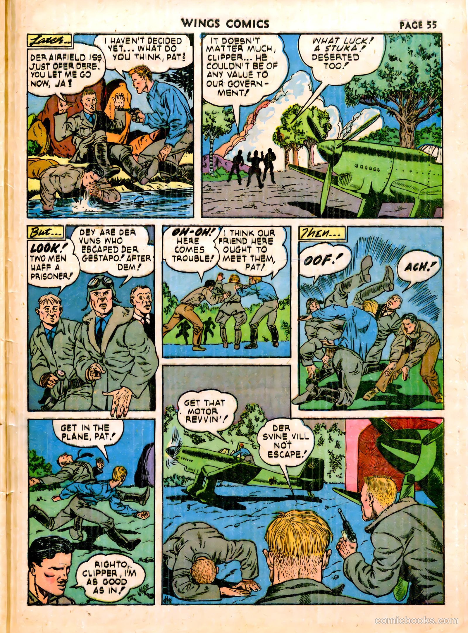 Wings Comics #19 (1942) — page 58 of 68