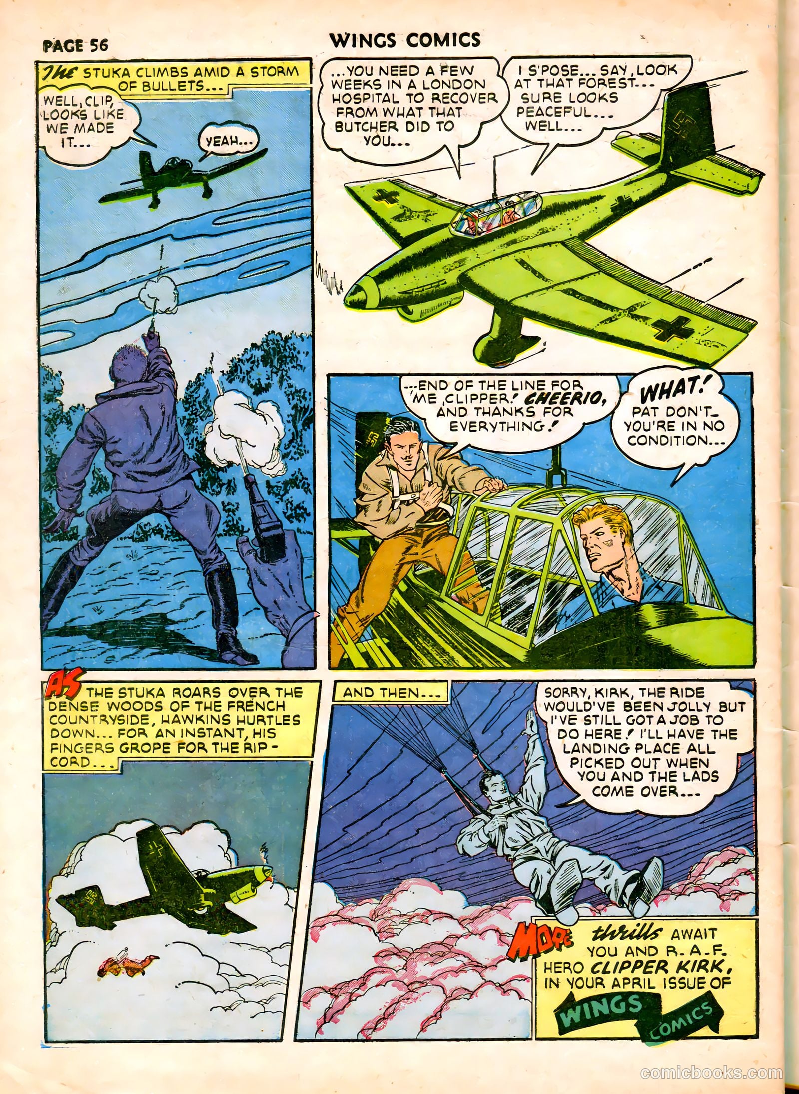 Wings Comics #19 (1942) — page 59 of 68