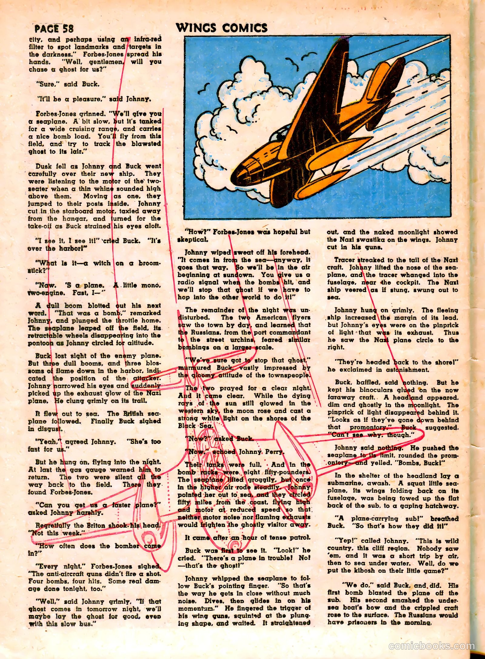 Wings Comics #19 (1942) — page 61 of 68