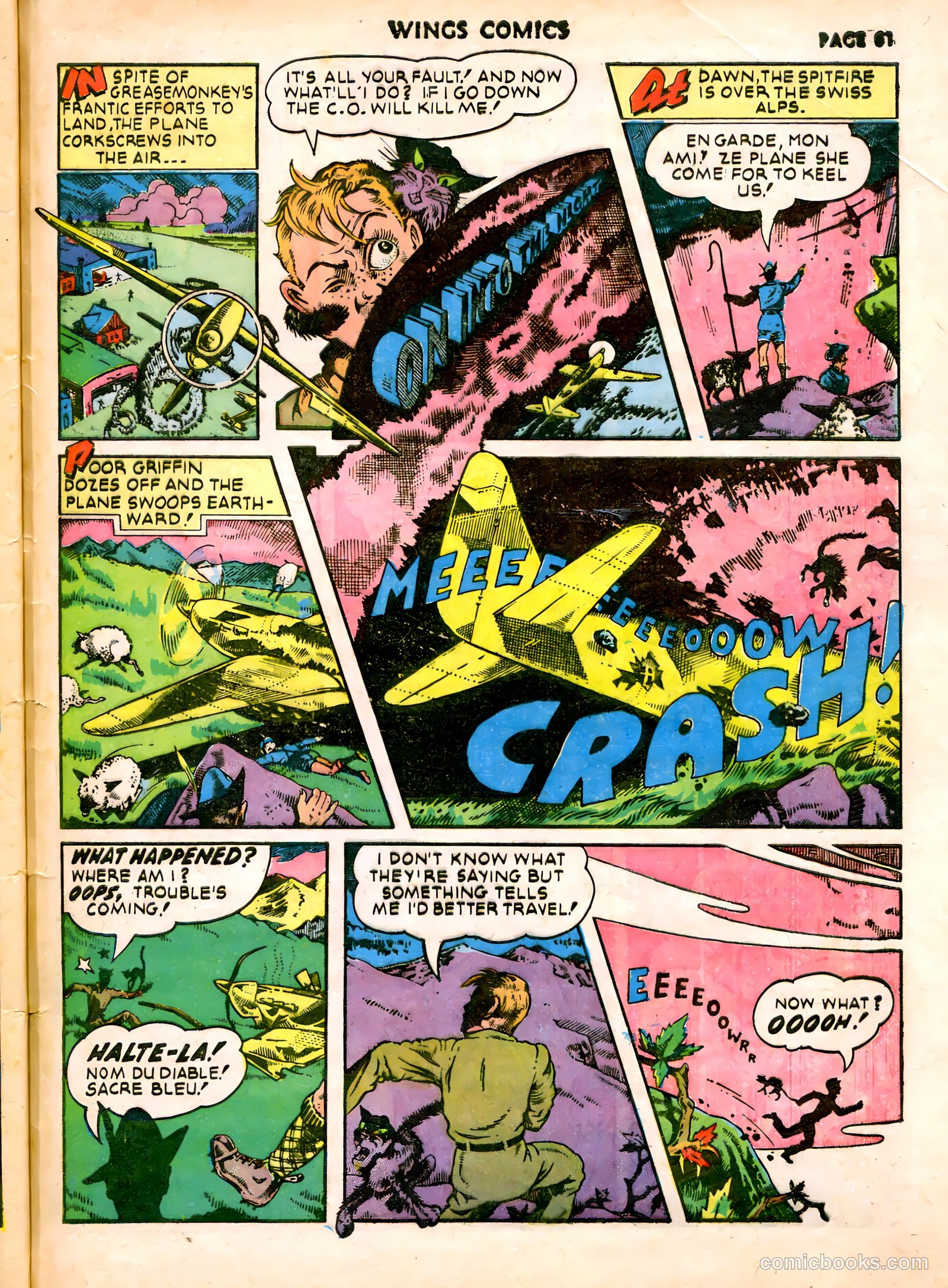 Wings Comics #19 (1942) — page 64 of 68