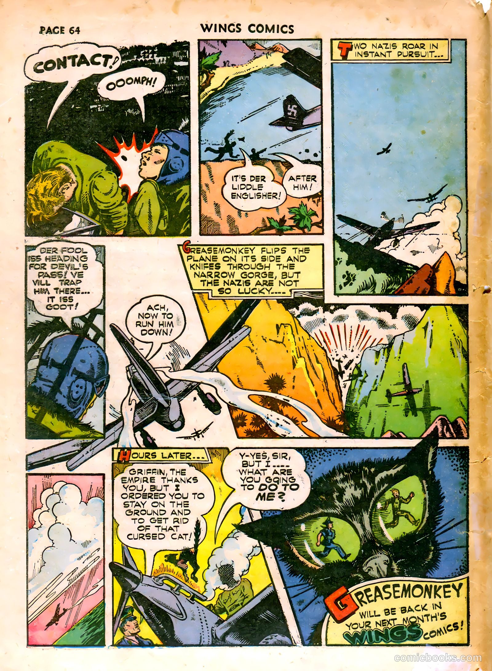 Wings Comics #19 (1942) — page 67 of 68