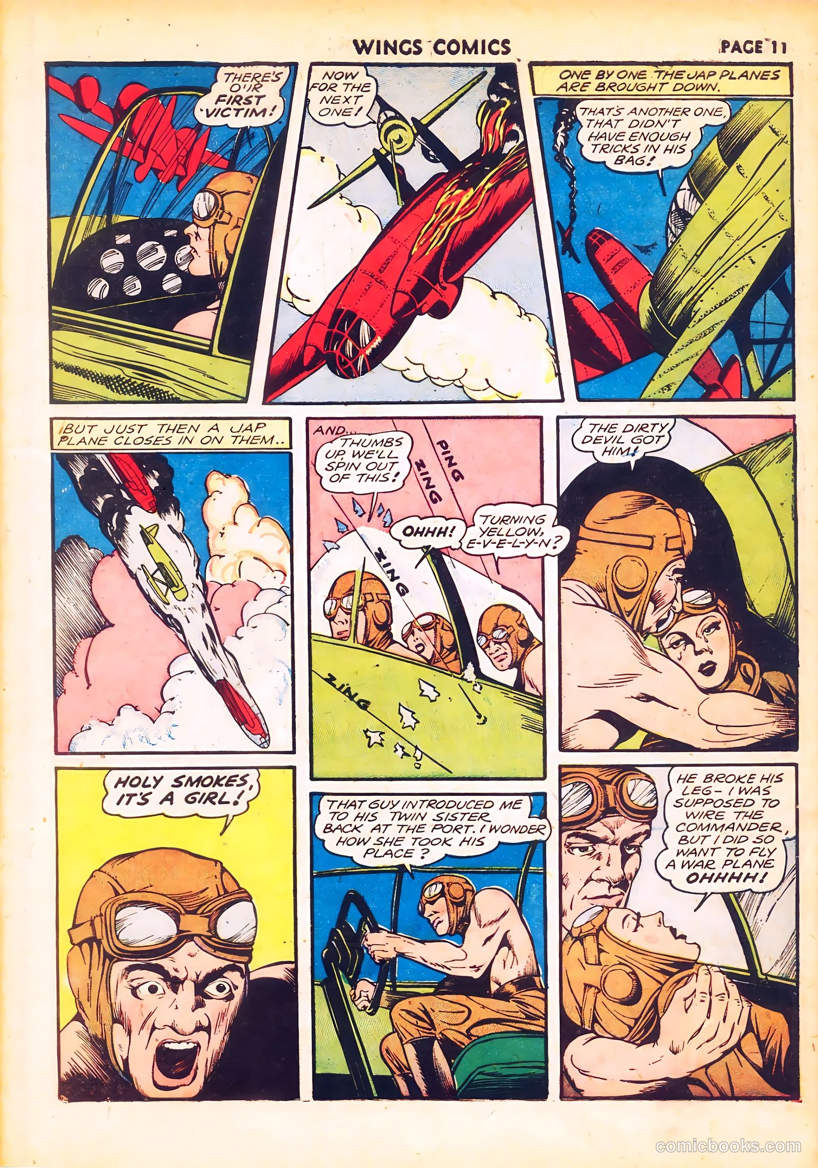 Wings Comics #20 (1942) — page 13 of 68