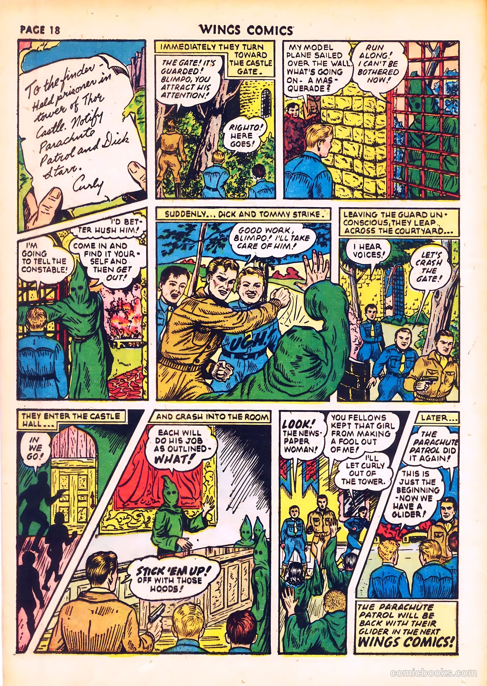 Wings Comics #20 (1942) — page 20 of 68