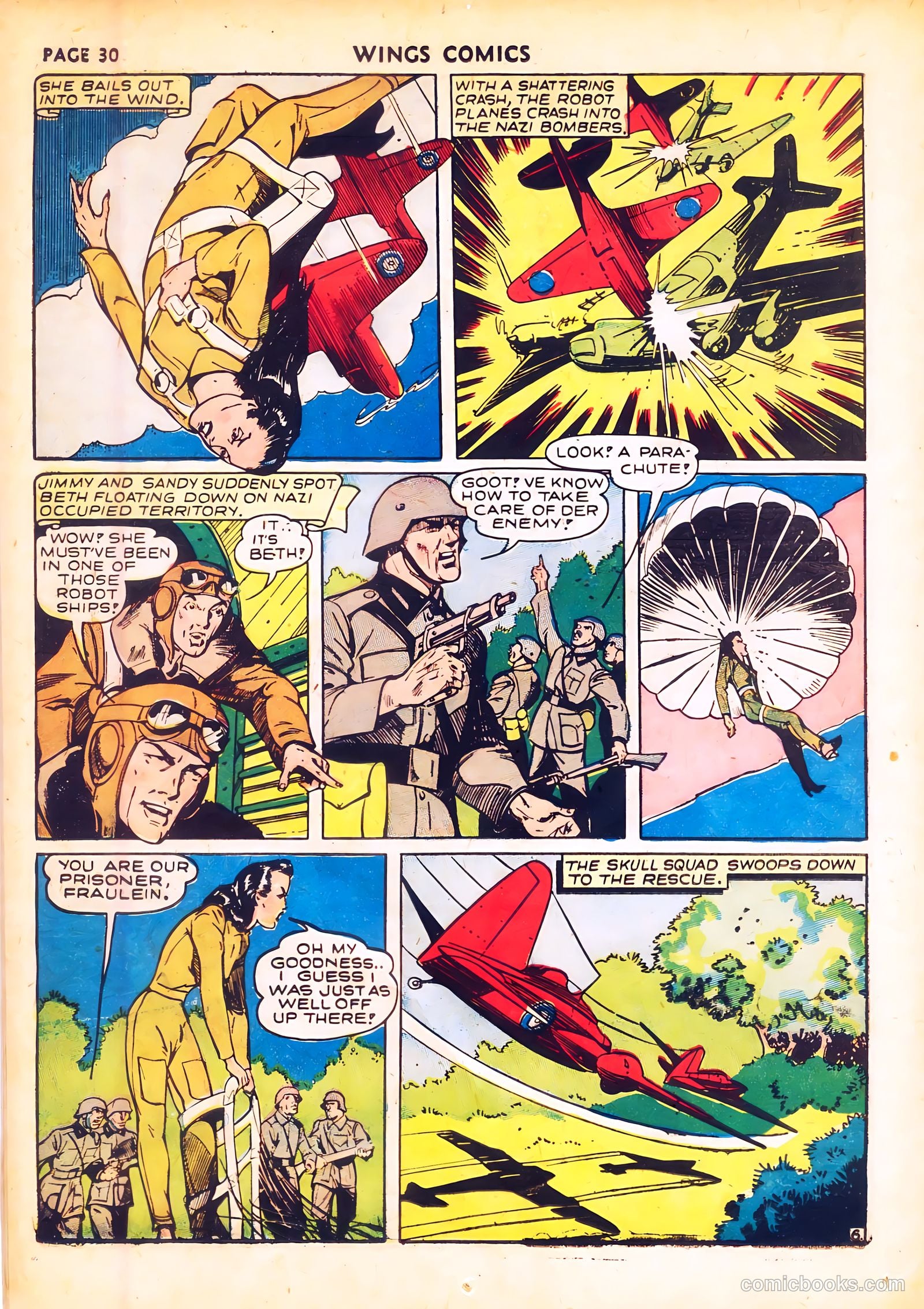 Wings Comics #20 (1942) — page 32 of 68
