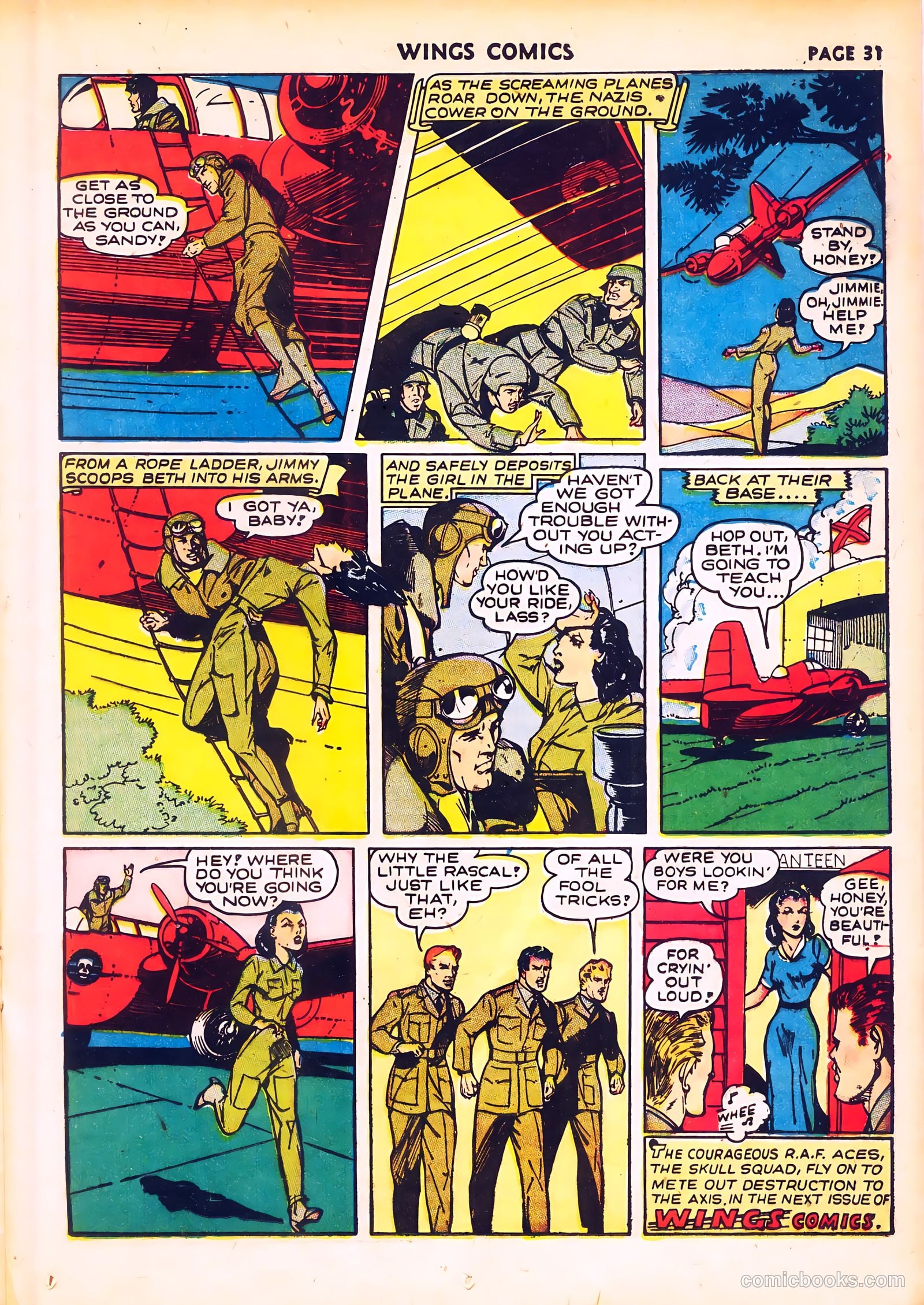 Wings Comics #20 (1942) — page 33 of 68