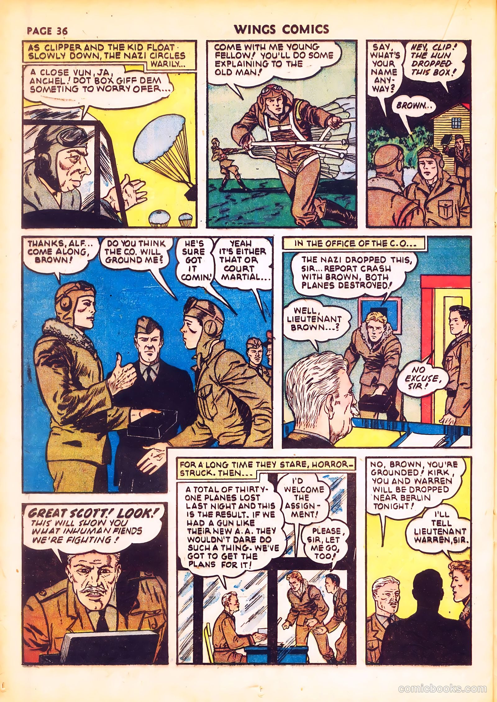 Wings Comics #20 (1942) — page 38 of 68