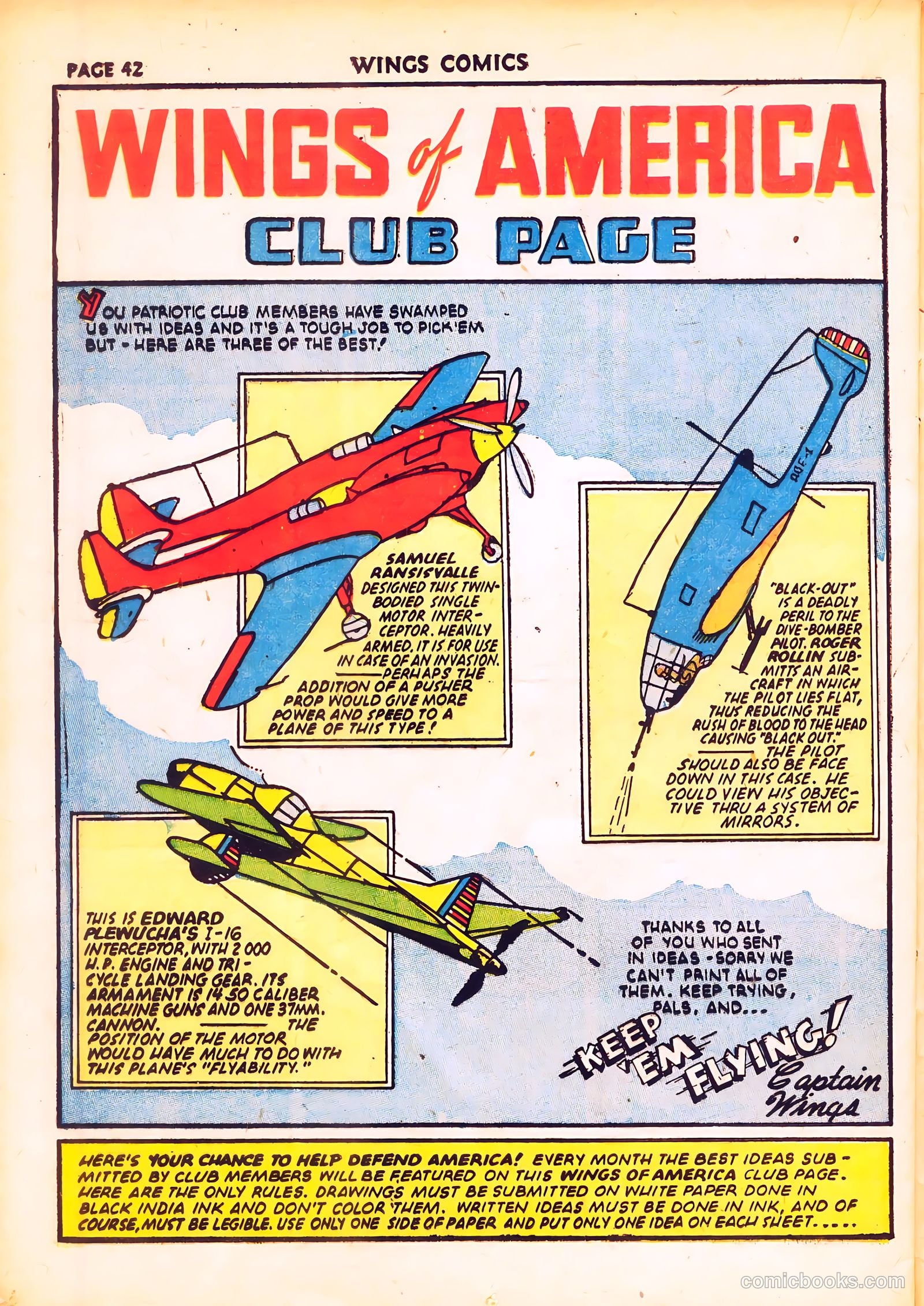 Wings Comics #20 (1942) — page 44 of 68