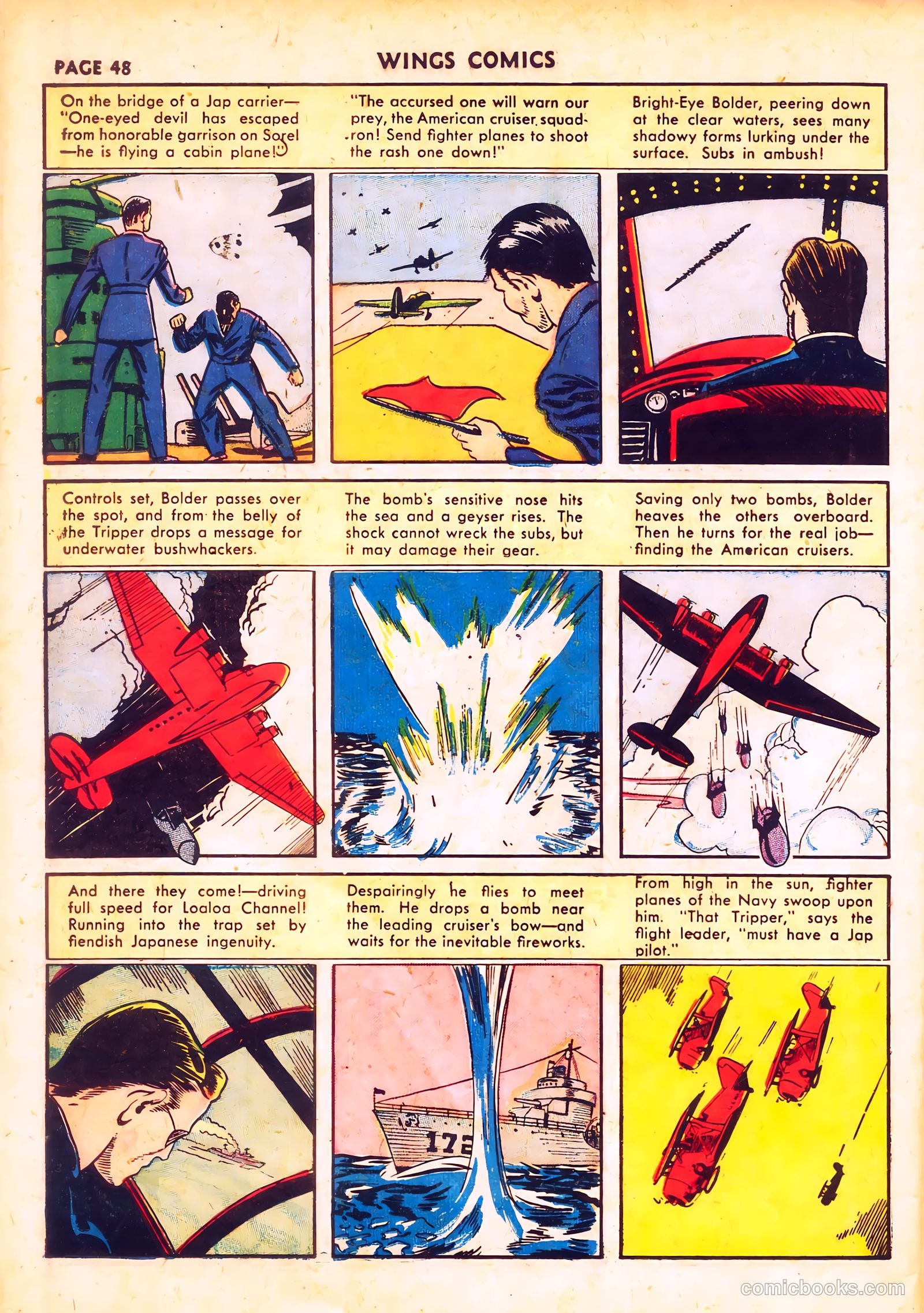 Wings Comics #20 (1942) — page 50 of 68