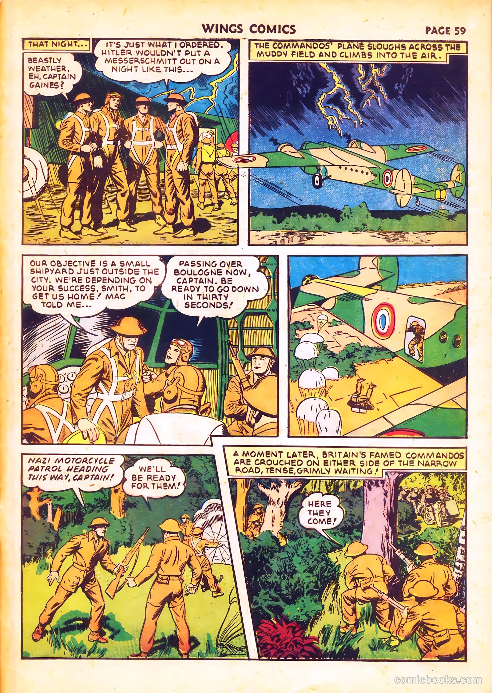 Wings Comics #20 (1942) — page 61 of 68