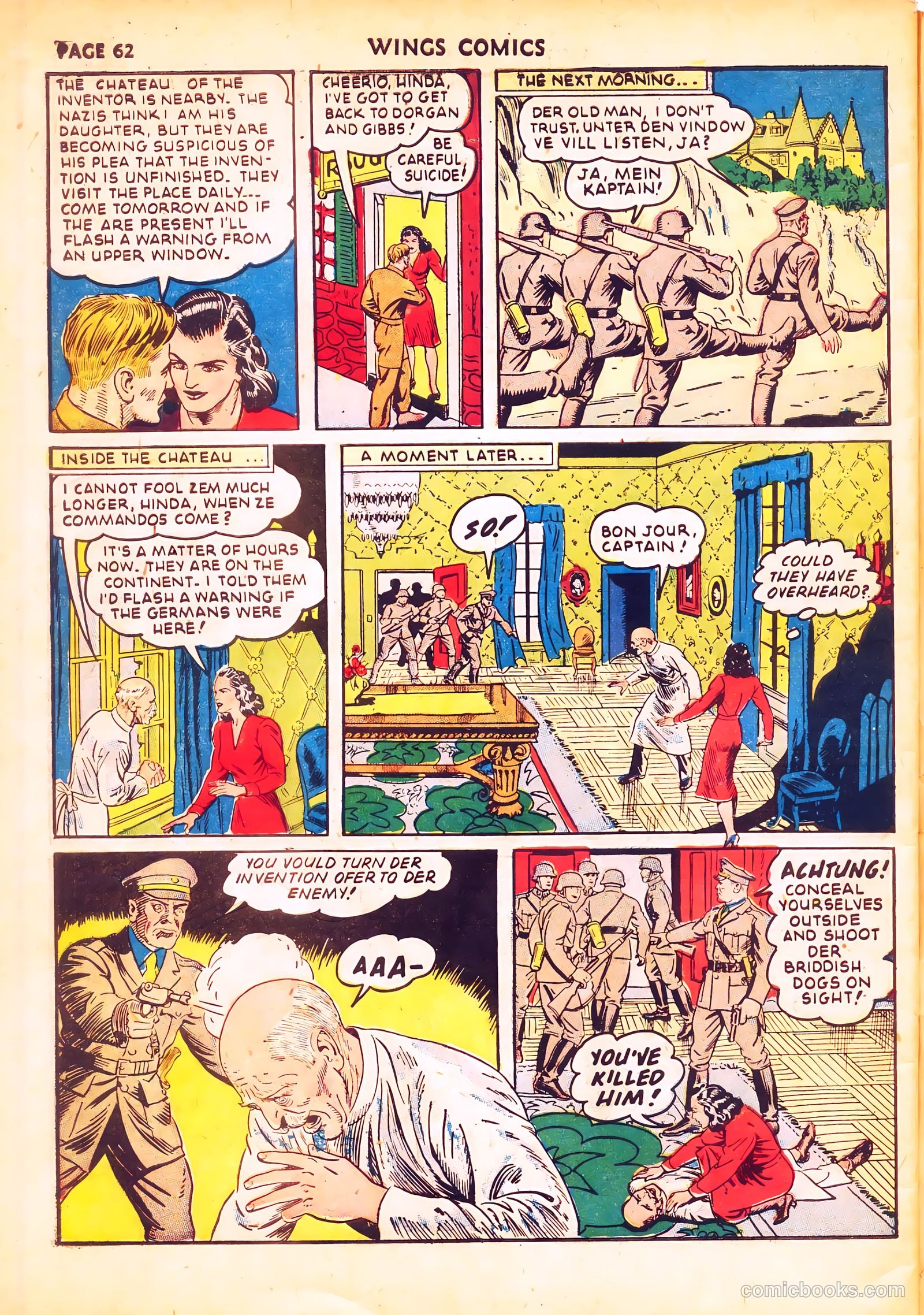 Wings Comics #20 (1942) — page 64 of 68
