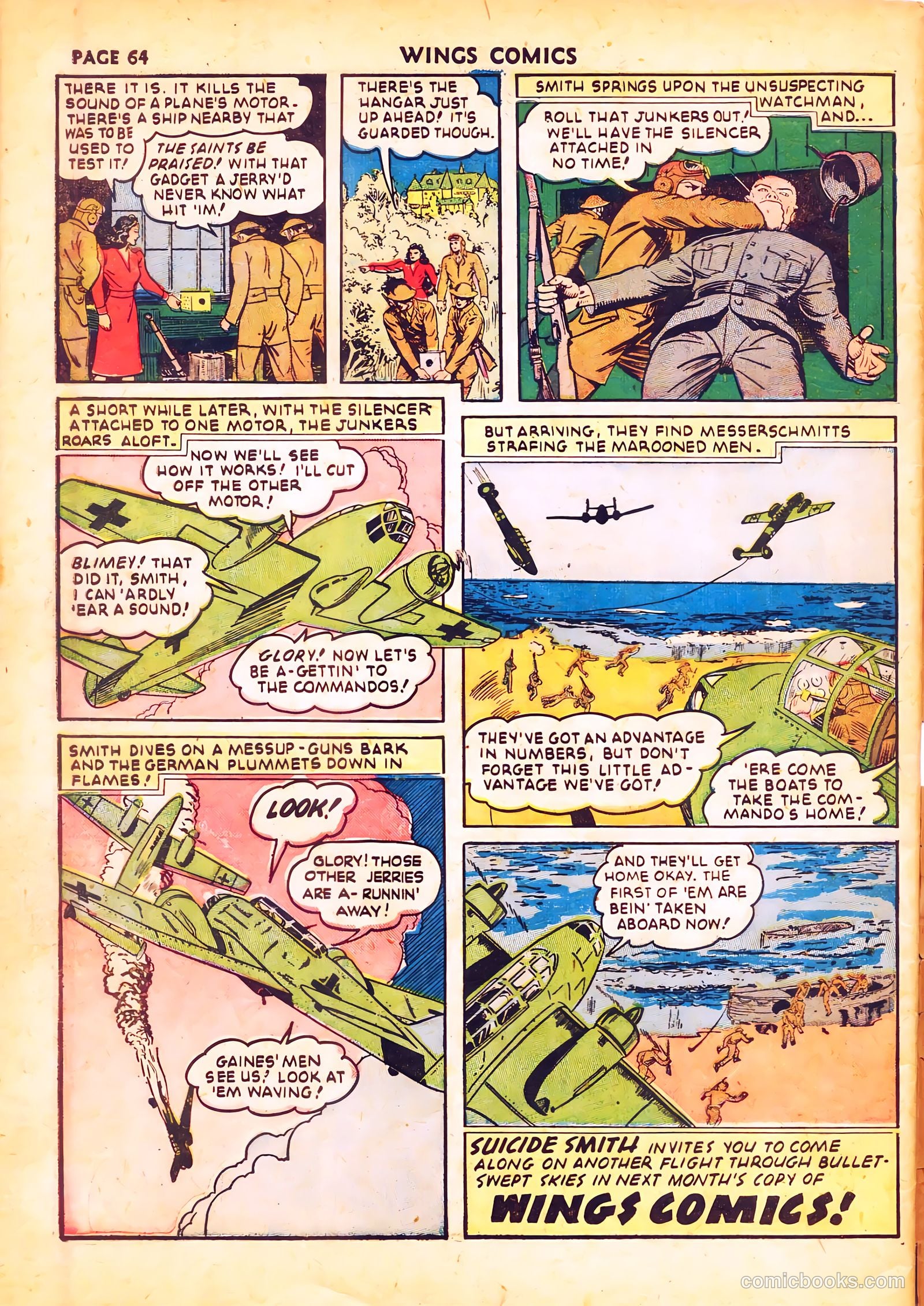 Wings Comics #20 (1942) — page 66 of 68
