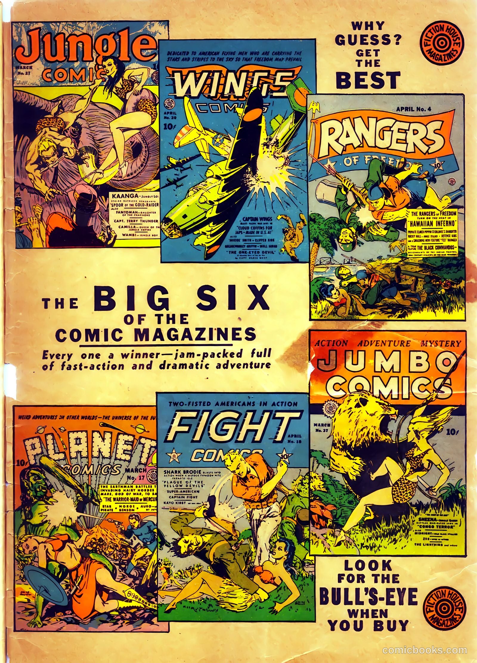 Wings Comics #20 (1942) — page 67 of 68
