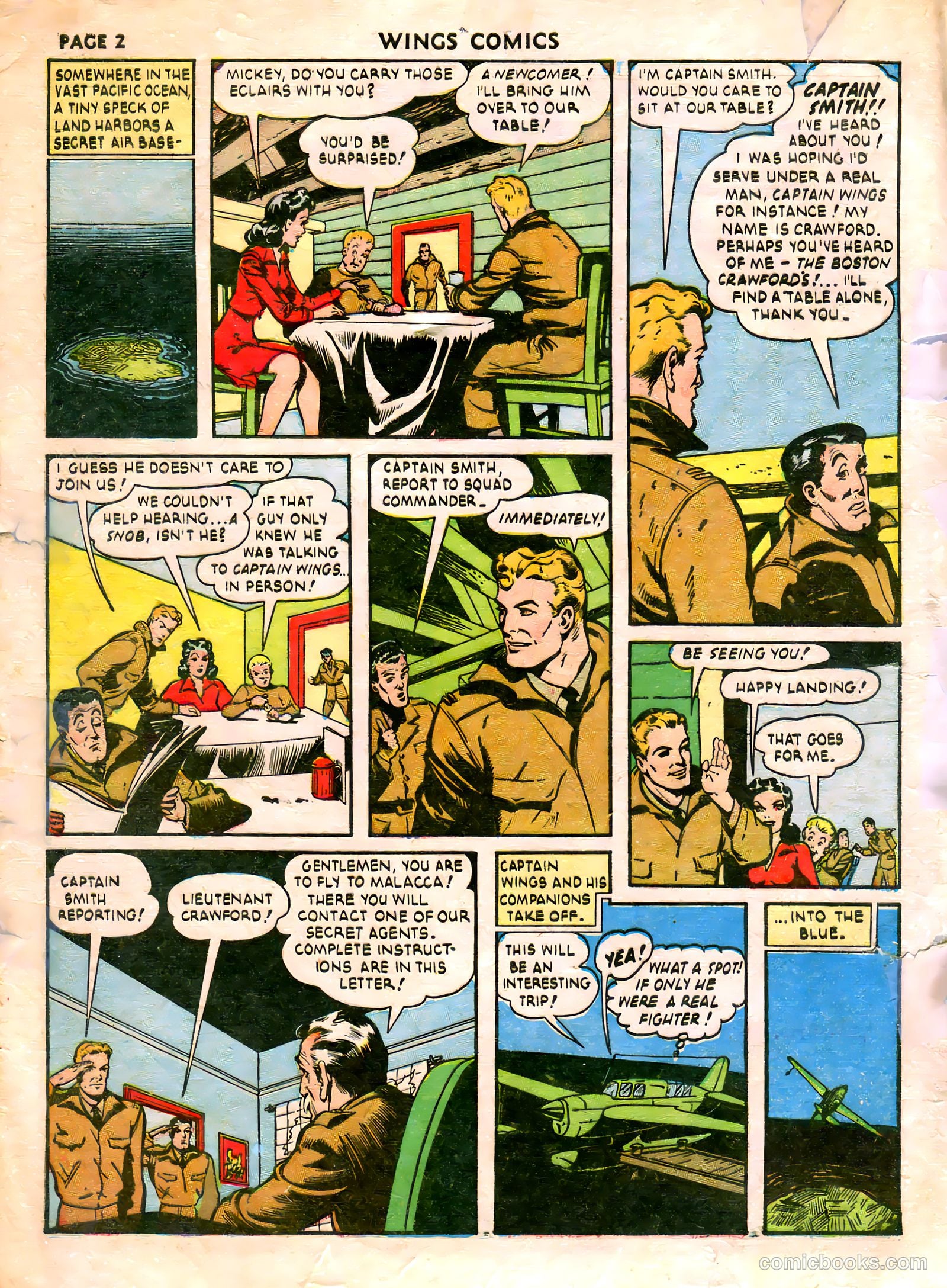 Wings Comics #21 (1942) — page 4 of 68