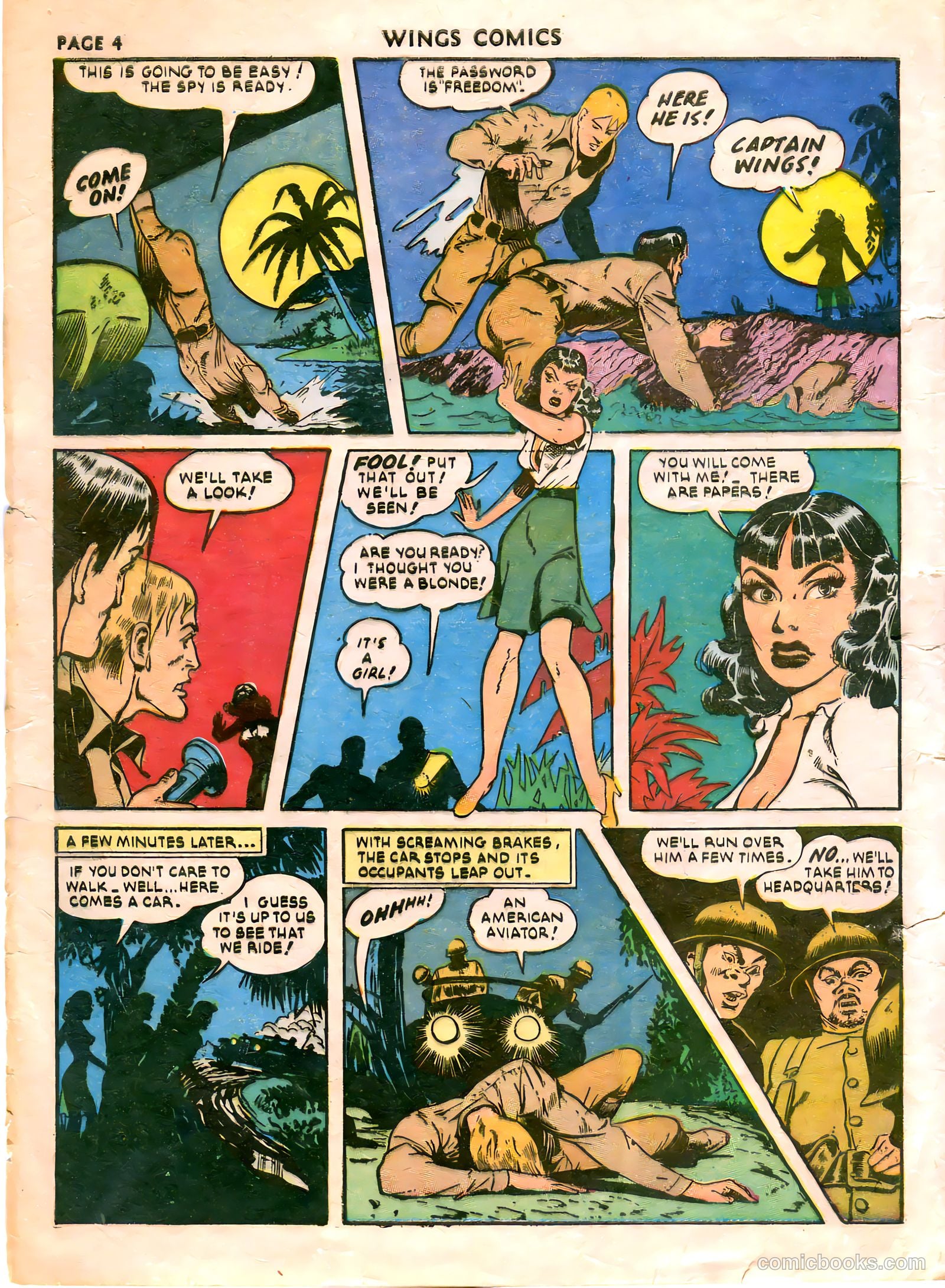 Wings Comics #21 (1942) — page 6 of 68