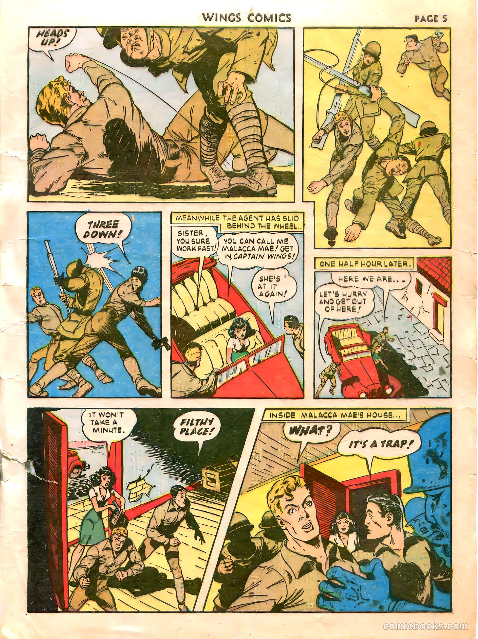 Wings Comics #21 (1942) — page 7 of 68