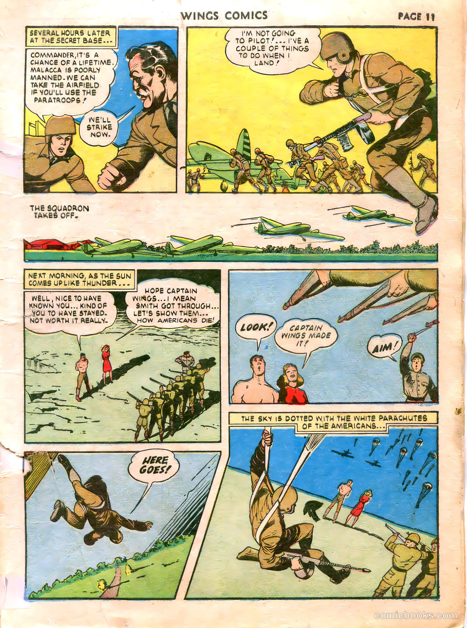 Wings Comics #21 (1942) — page 13 of 68