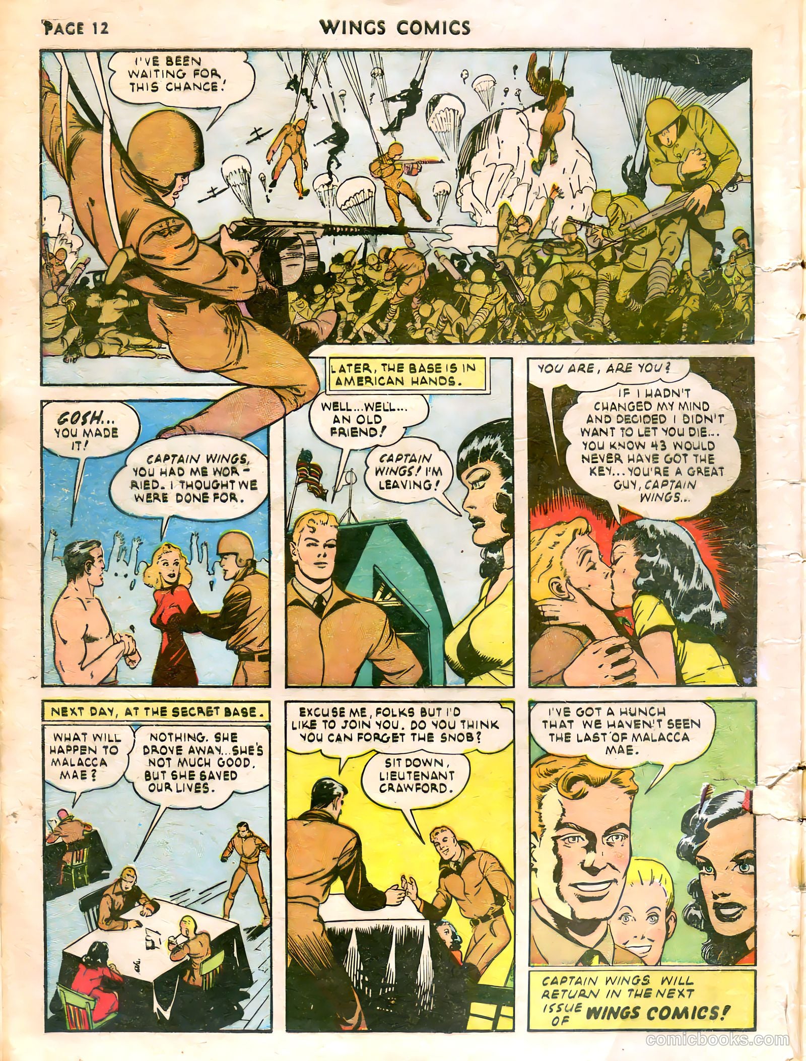 Wings Comics #21 (1942) — page 14 of 68