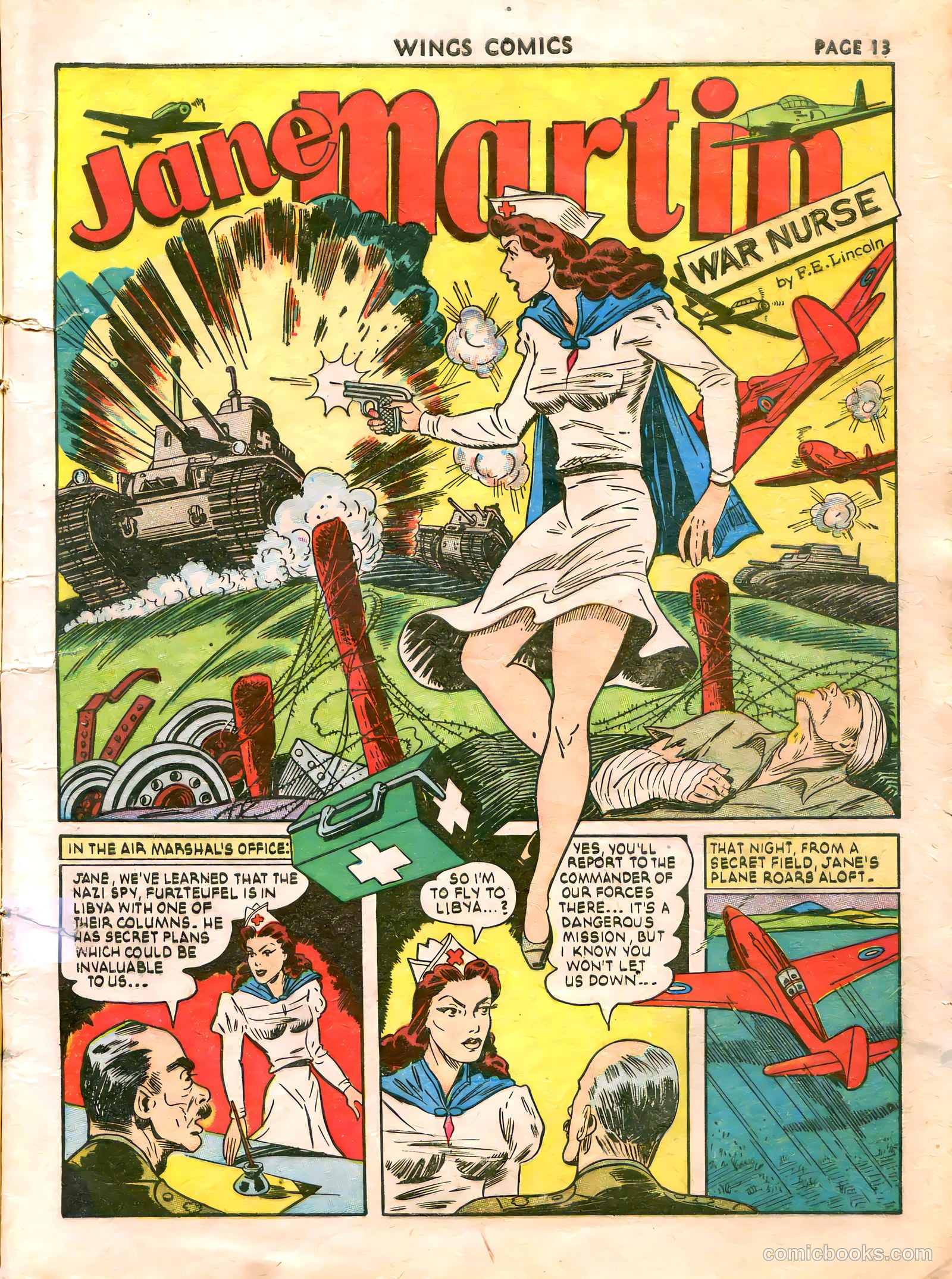 Wings Comics #21 (1942) — page 15 of 68