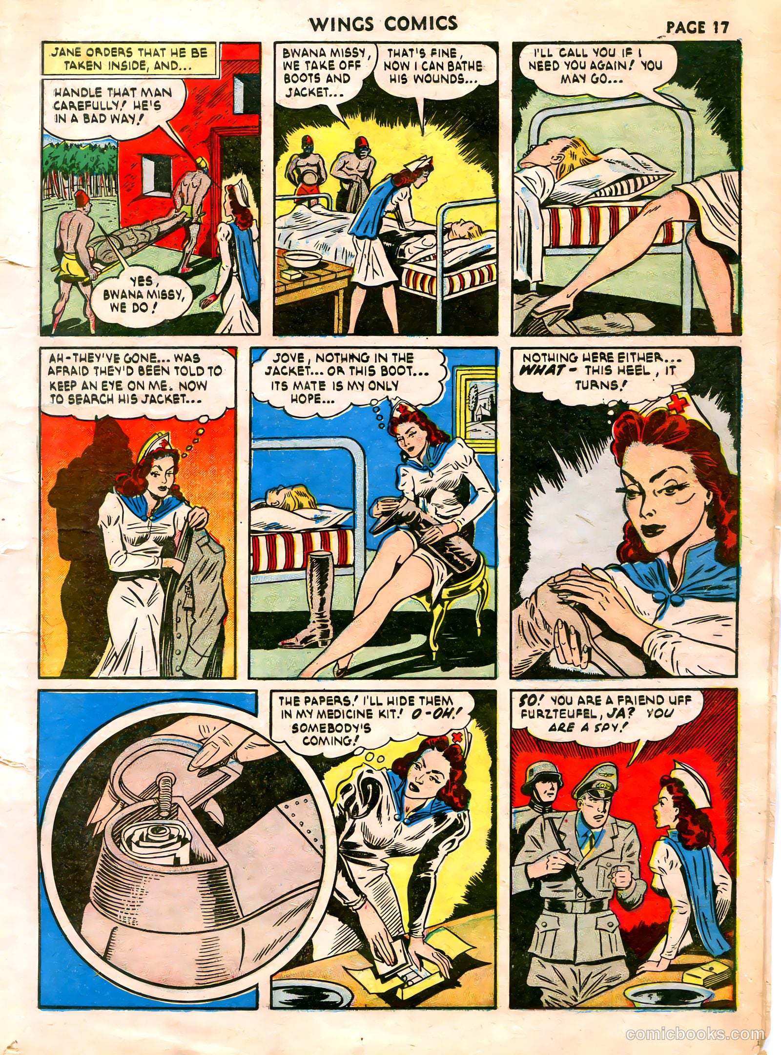 Wings Comics #21 (1942) — page 19 of 68