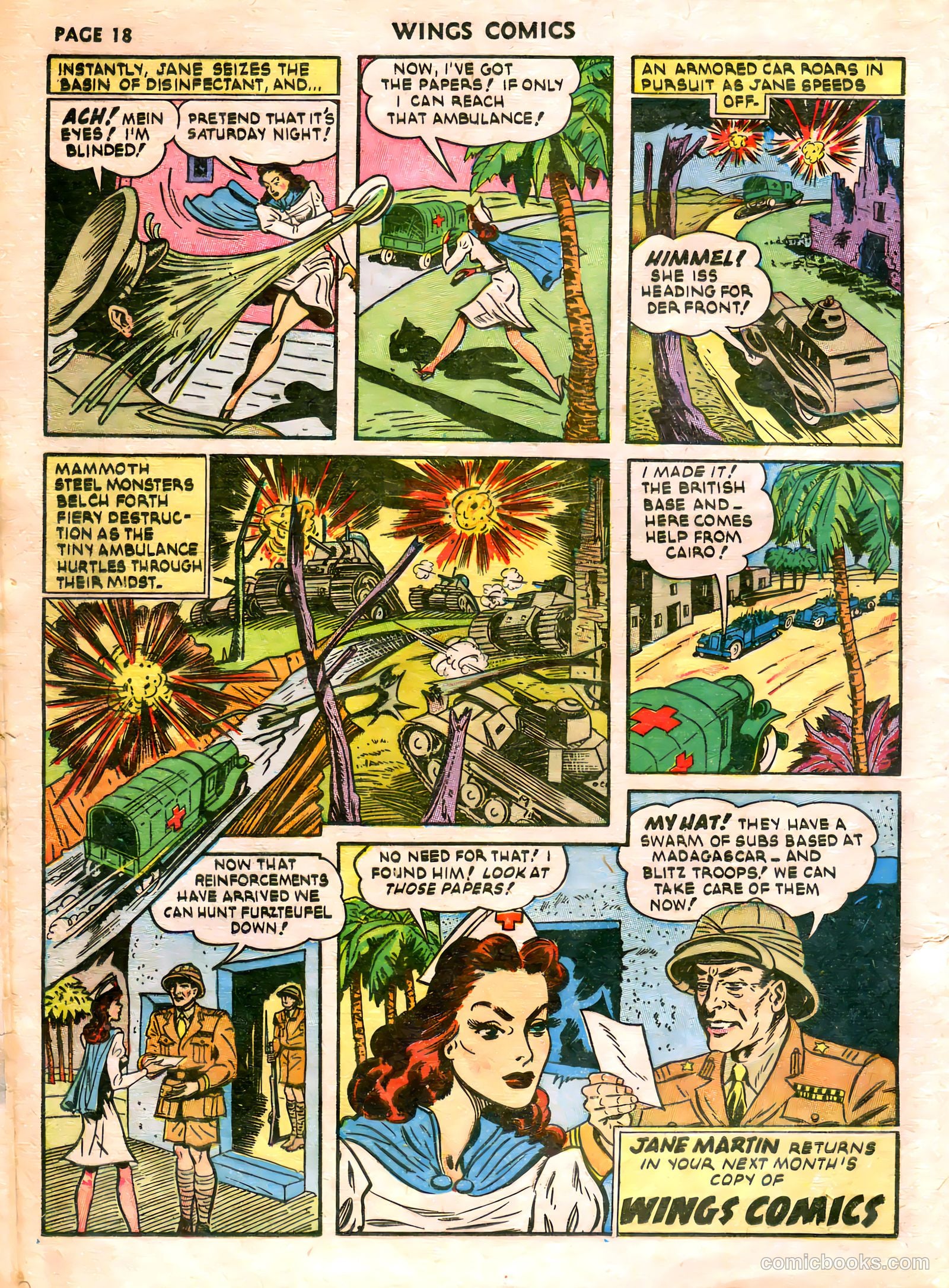 Wings Comics #21 (1942) — page 20 of 68
