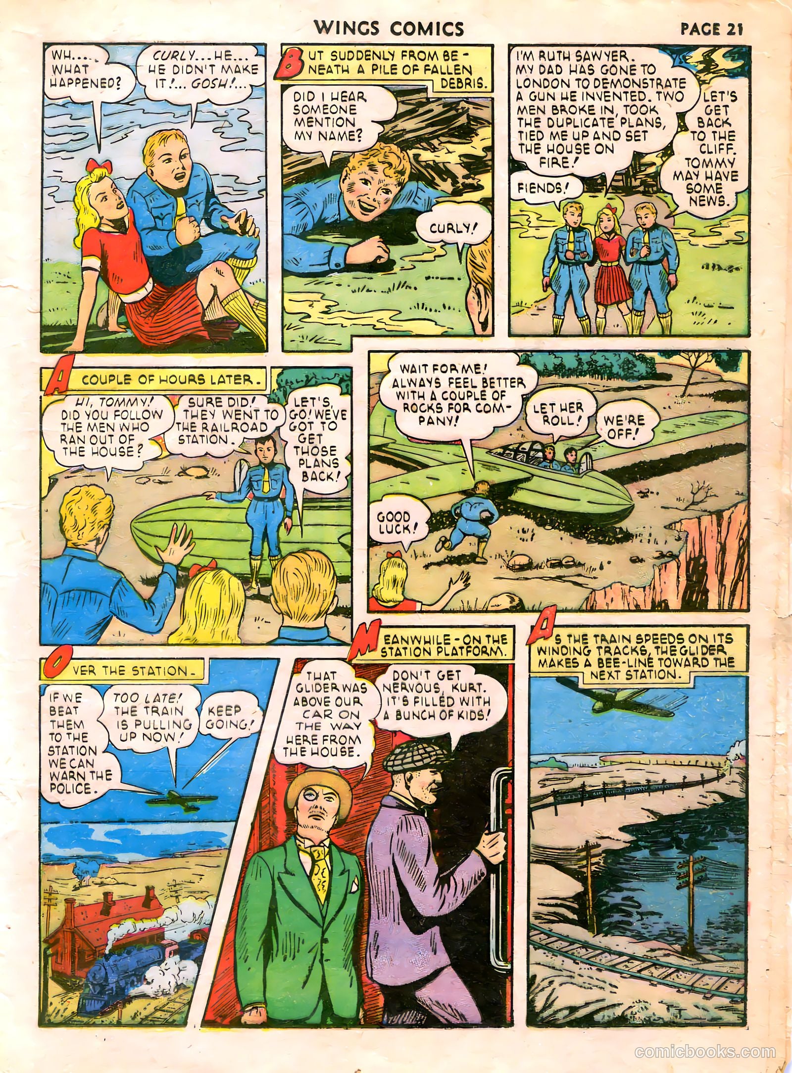 Wings Comics #21 (1942) — page 23 of 68