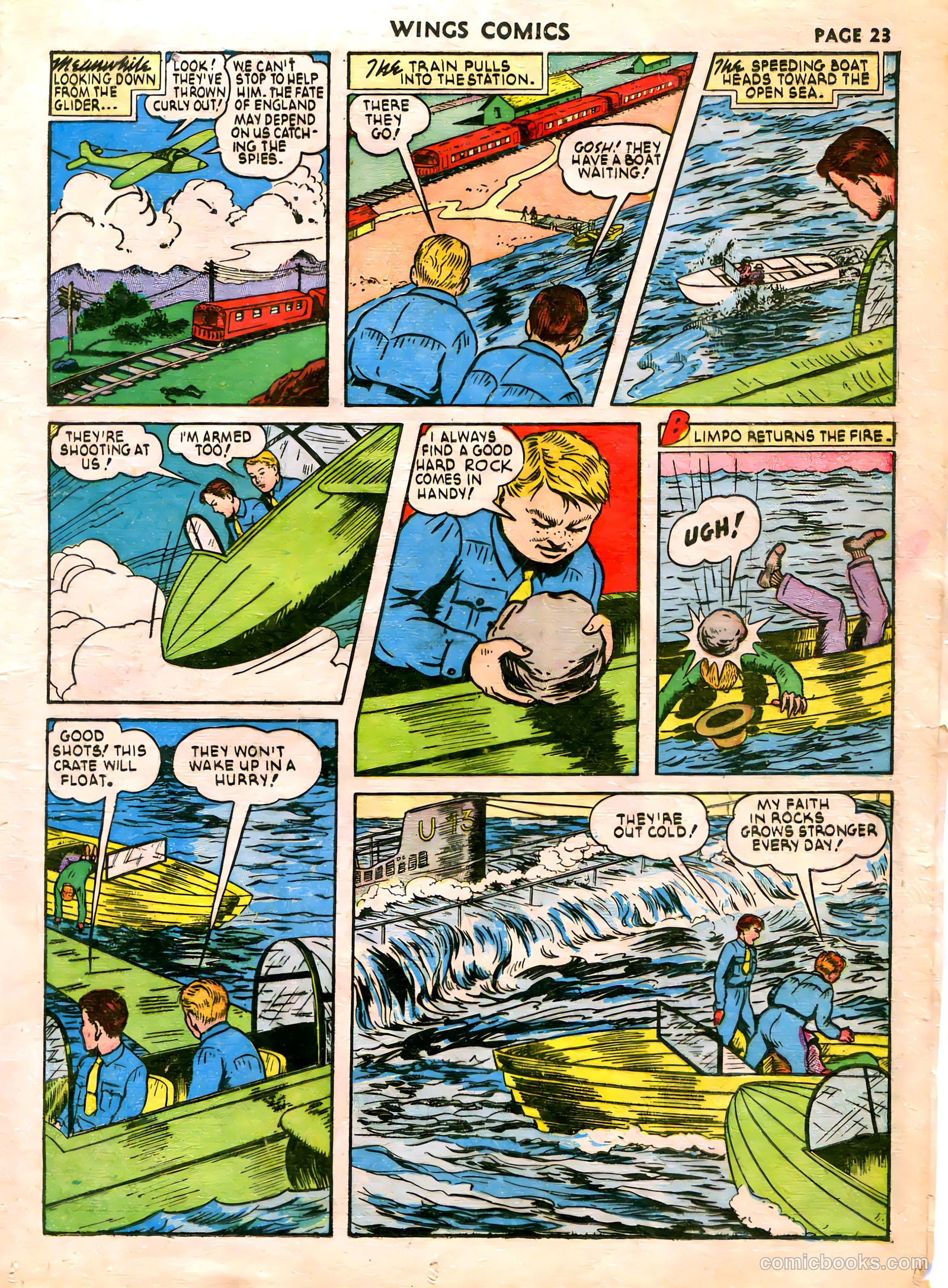 Wings Comics #21 (1942) — page 25 of 68