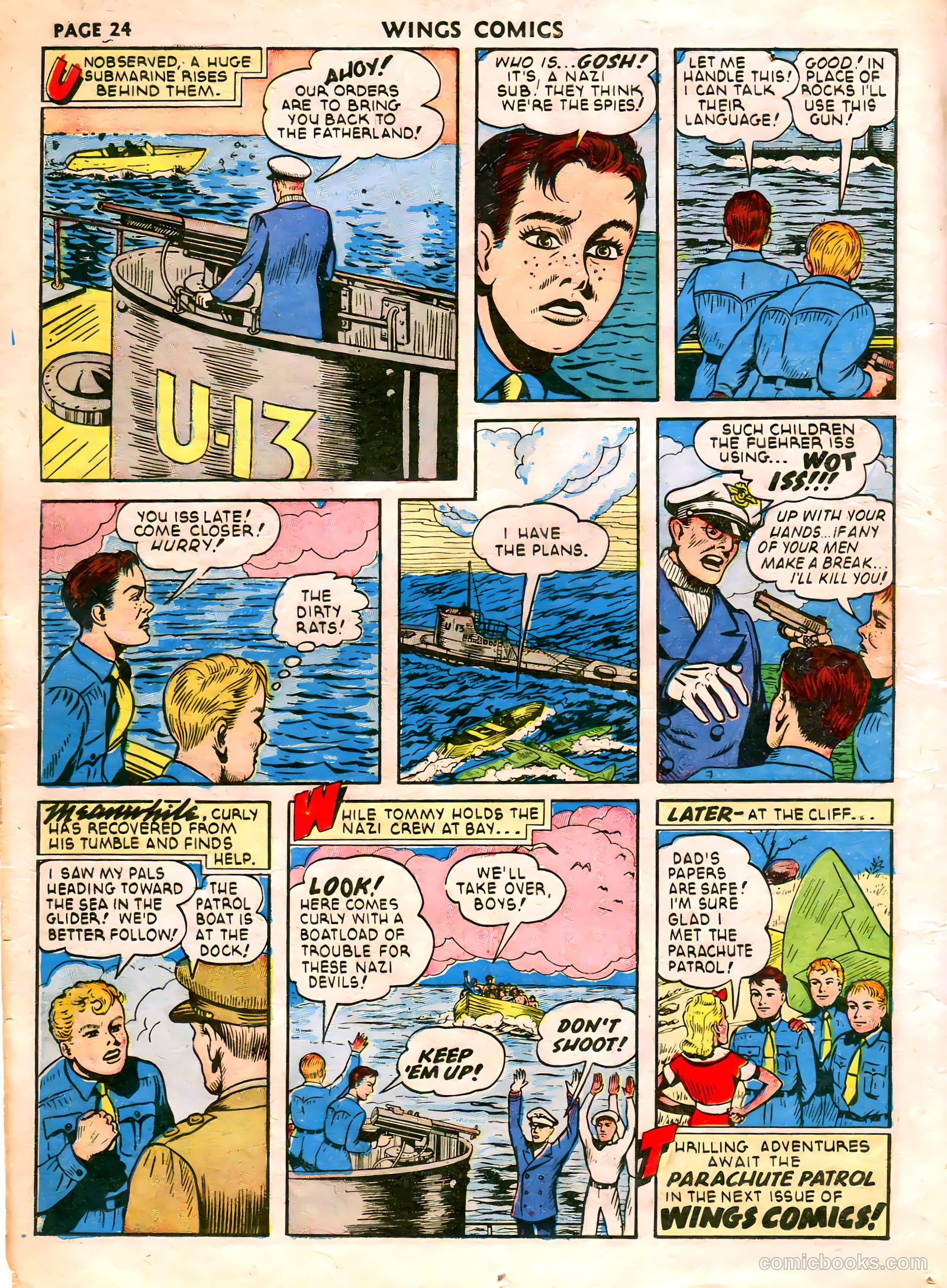 Wings Comics #21 (1942) — page 26 of 68