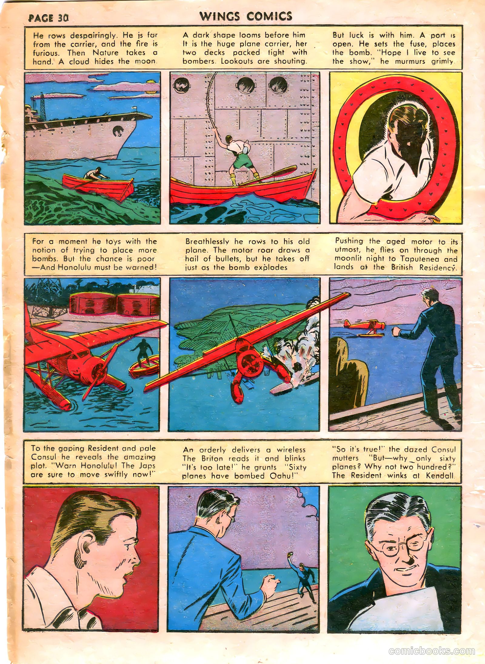 Wings Comics #21 (1942) — page 32 of 68