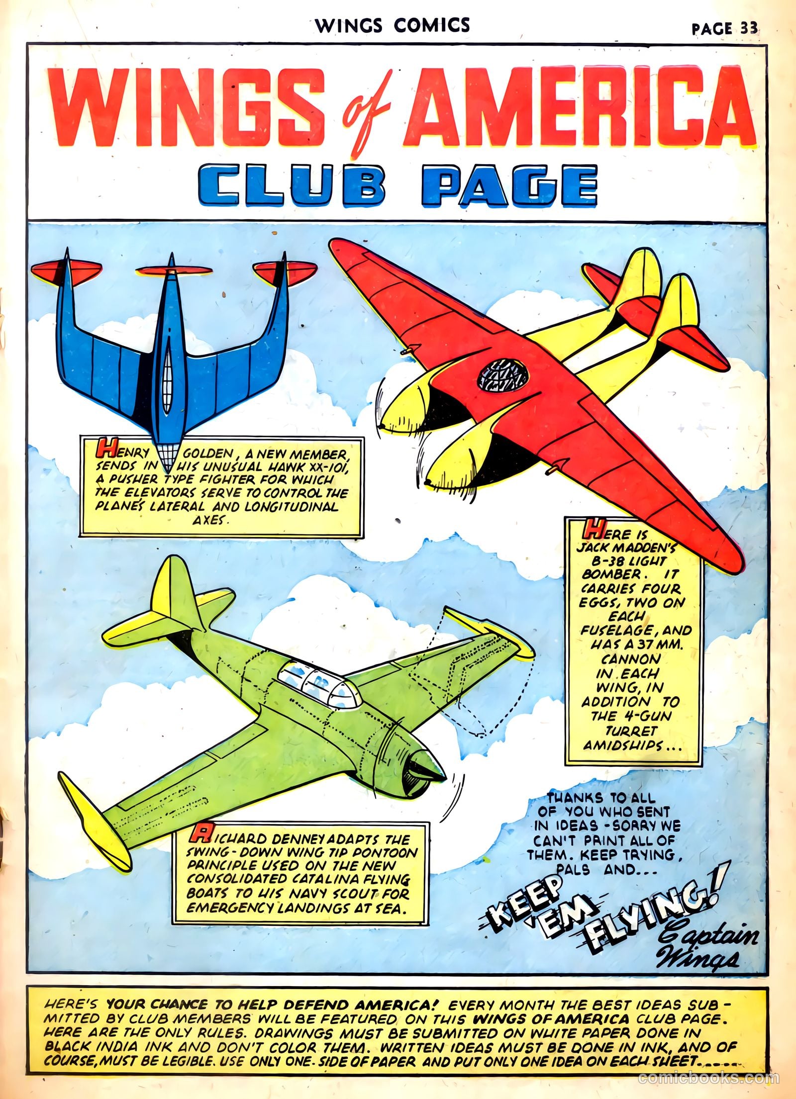Wings Comics #21 (1942) — page 35 of 68
