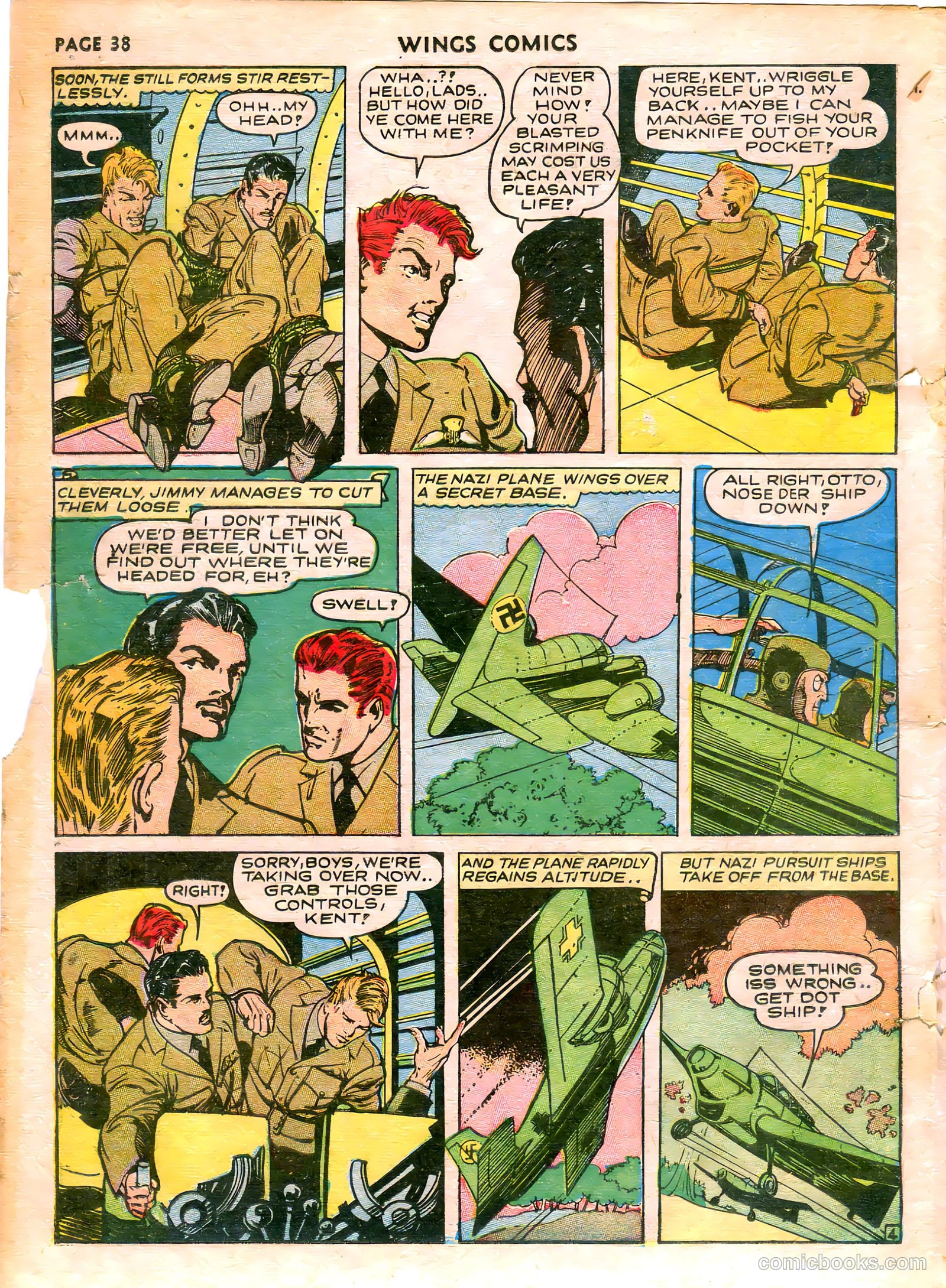 Wings Comics #21 (1942) — page 40 of 68