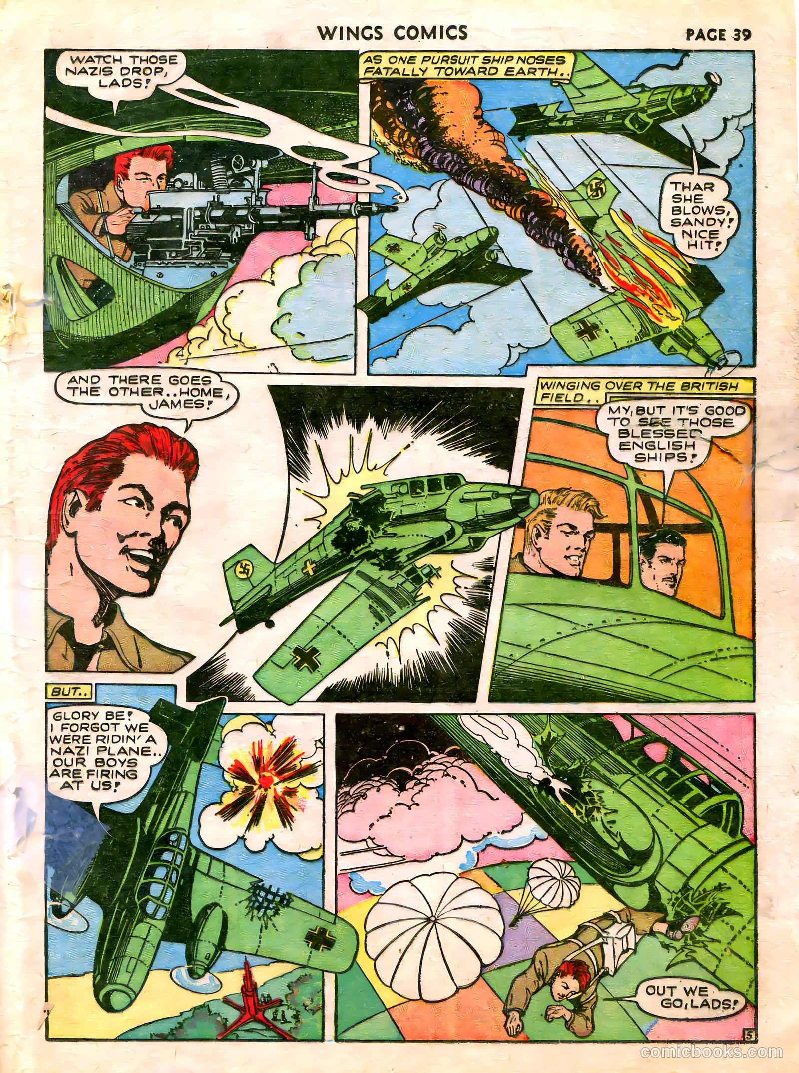 Wings Comics #21 (1942) — page 41 of 68